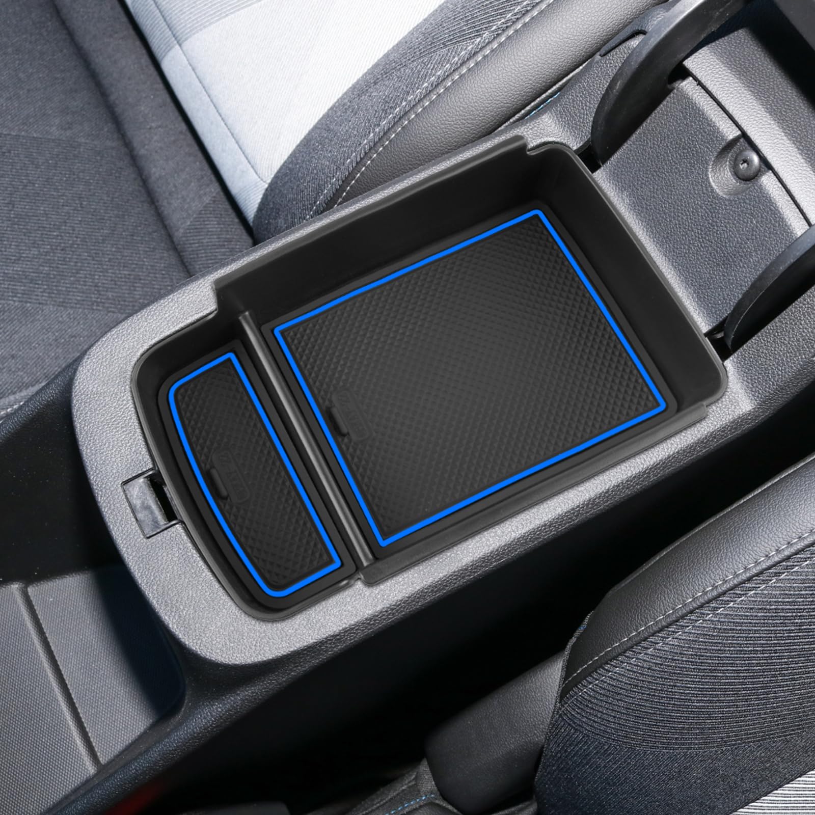 2024 Chevy Trax Center Console Organizer Tray - Compatible with Trax LS/1RS/LT/2RS/ACTIV Models - Armrest Storage Box Insert for Car Accessories | Perfect for Road Trips & Daily Commute Organization
