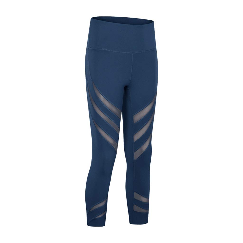 PDGJG Women's Breathable Yoga Leggings with Mesh Panels & Waistband Pocket - X-Small - Perfect for Fitness, Running & Gym Workouts