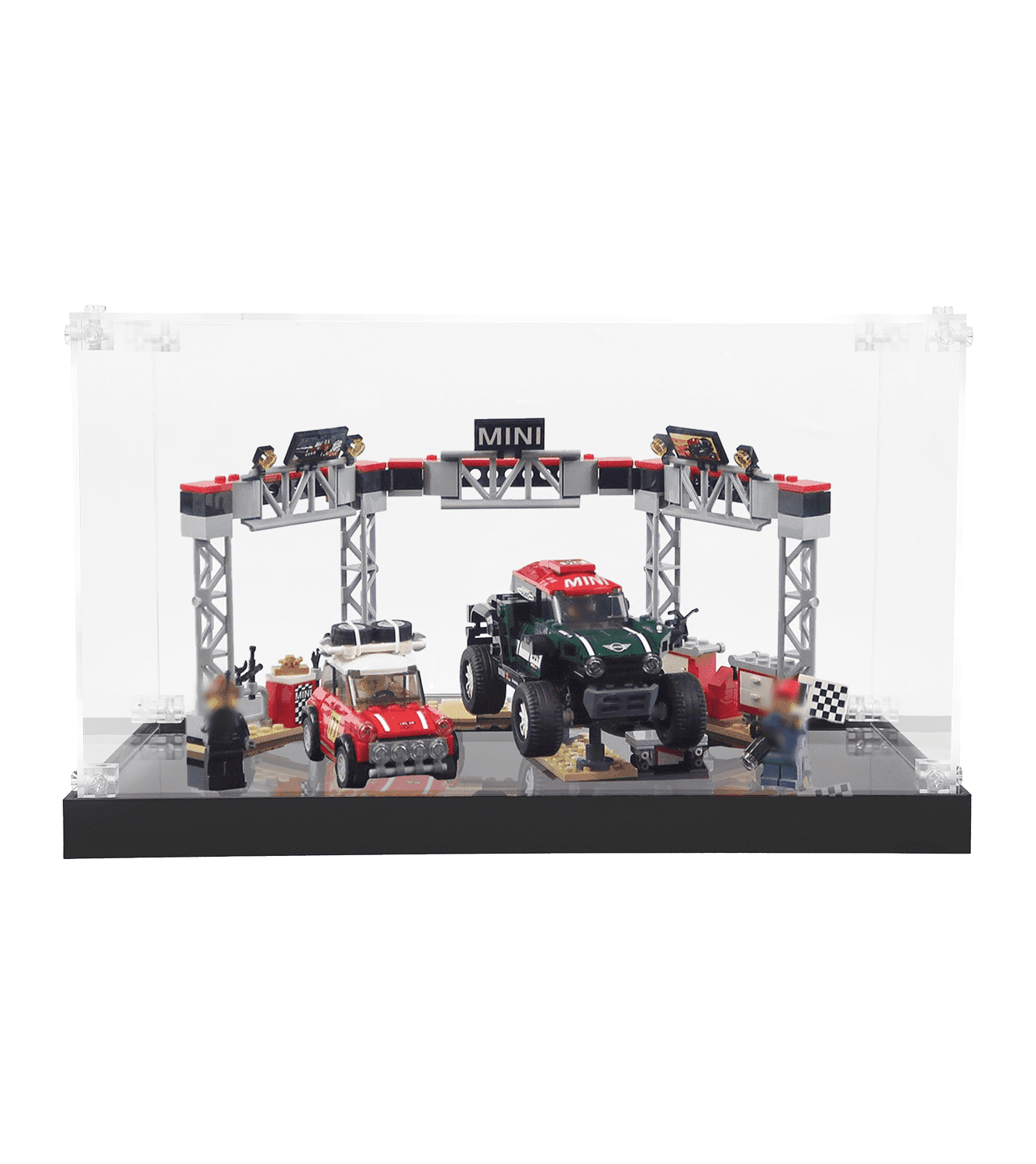 LEGO Speed Champions 75894 Display Case - Clear Acrylic Showcase for Car Model Collection - Perfect for Home Decor, Office Display & Gift for LEGO Fans