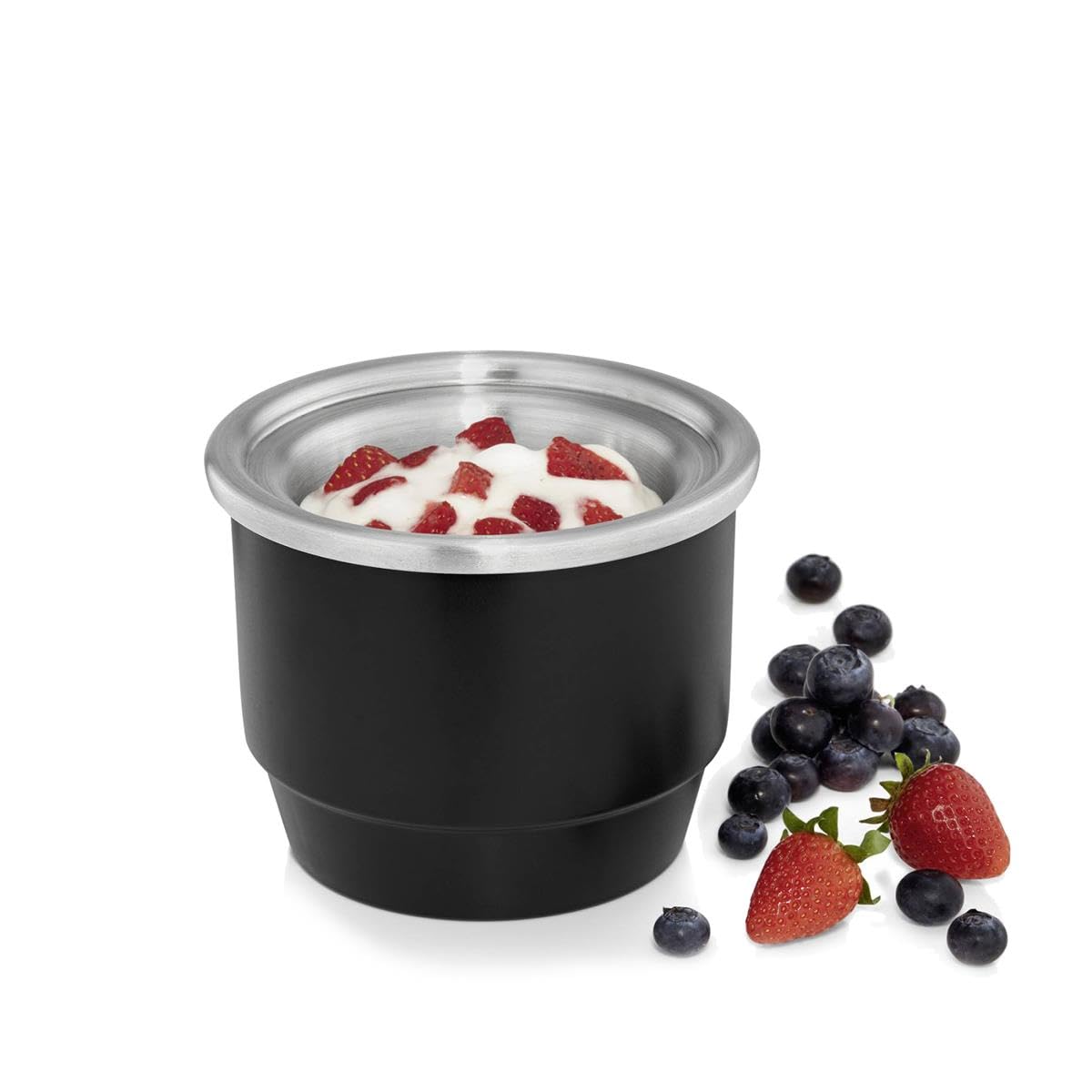 WMF 3-in-1 Ice Cream Maker Machine with 1.5L Capacity, Stainless Steel Silver (37.5 x 22 x 37.5 cm) - Perfect for Homemade Gelato, Sorbet & Frozen Yogurt | Kitchen & Party Dessert Maker