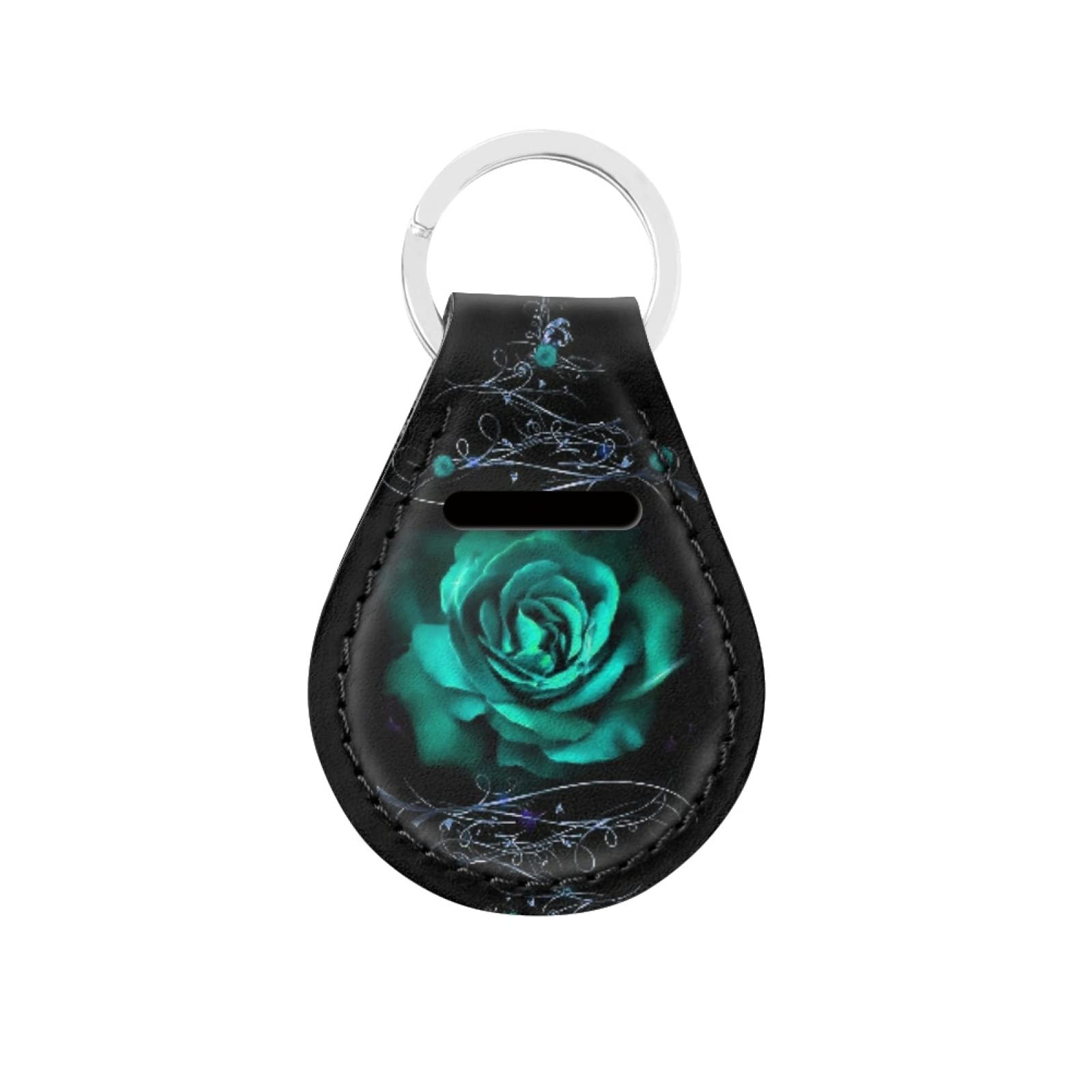 Howilath Green Rose Floral Car Seat Covers Full Set - 12pcs with Center Console & Steering Wheel Cover for Women & Men | Stylish Interior Upgrade for Sedans, SUVs & Trucks