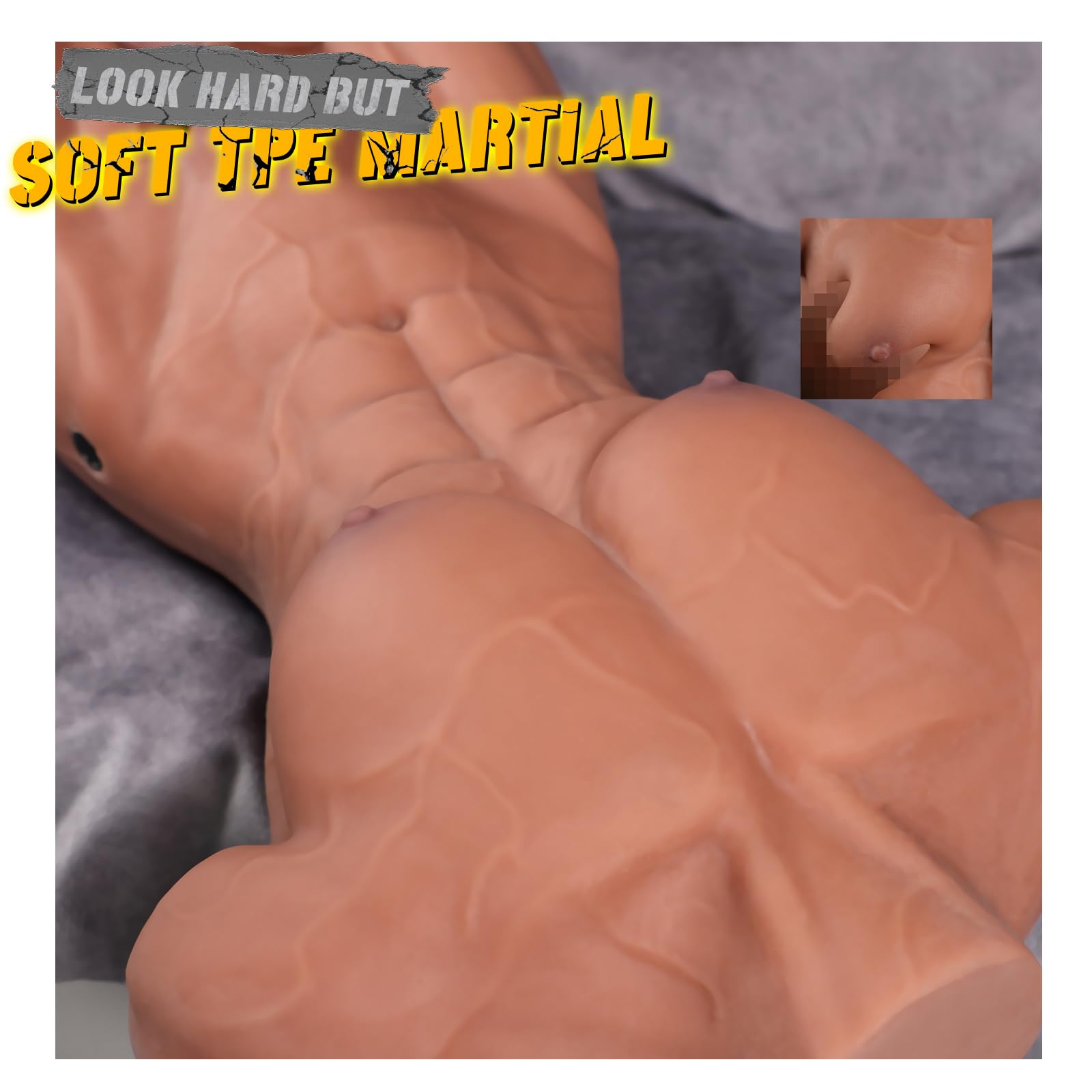 Realistic 36LB Male Torso Sex Doll with 8