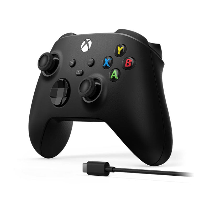 Microsoft Xbox Wireless Controller - Black (Includes Charging Cable) for Gaming, Streaming & Entertainment