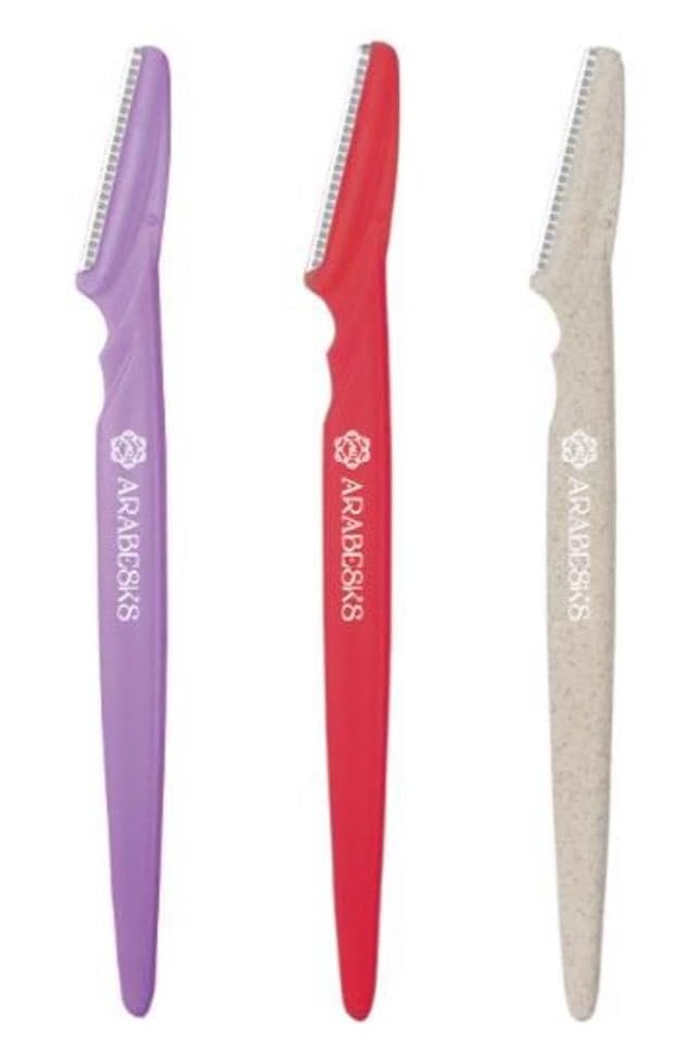 Premium Dermaplaning Razor Set - 3 Pack | Facial Hair Removal for Women, Eyebrow Shaping, Peach Fuzz Remover | Smooth Skin Care & Makeup Prep Tool for Flawless Beauty Routine