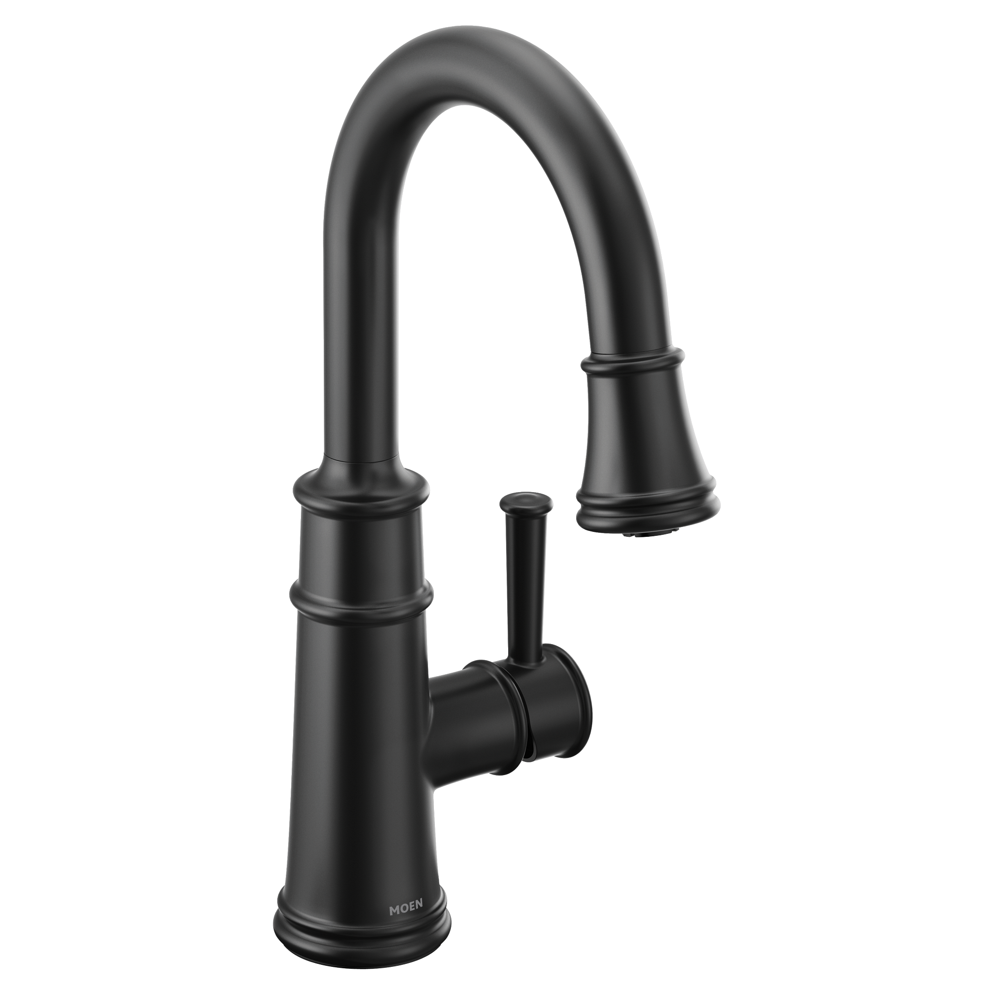 Belfield Single Handle Pull Down Kitchen Faucet - Modern Stainless Steel Sink Sprayer with High Arc Spout for Easy Dishwashing & Food Prep