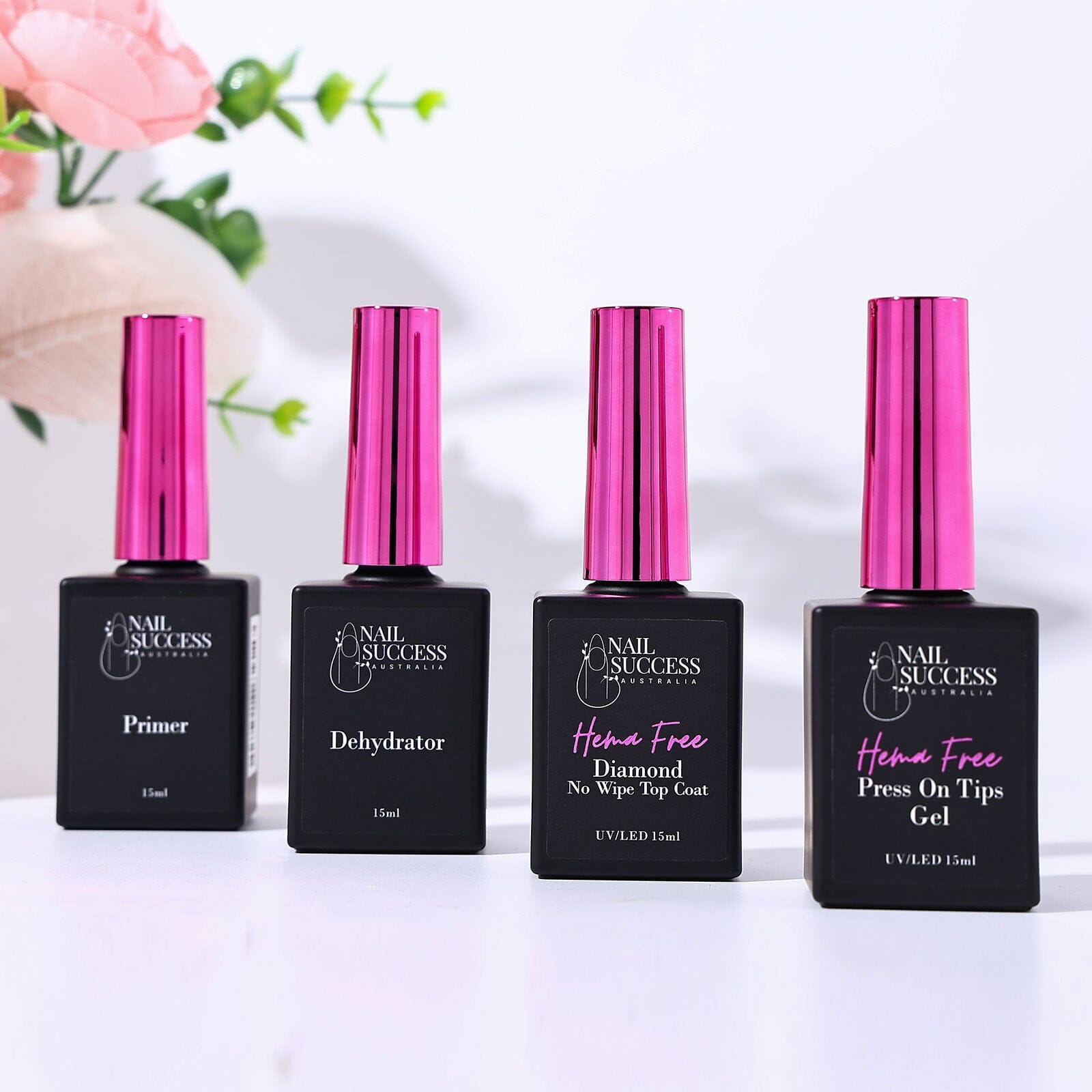 HEMA-Free Soft Gel Press On Nail Kit - Long Lasting Fake Nails with Glue - Perfect for Home Manicure, Parties & Special Occasions