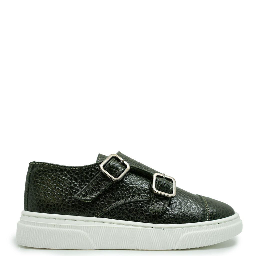 Blublonc Hunter Pebbled Leather Captoe Dress Sneakers for Men - Comfortable & Stylish Casual & Office Wear - Perfect for Business, Travel & Everyday Use