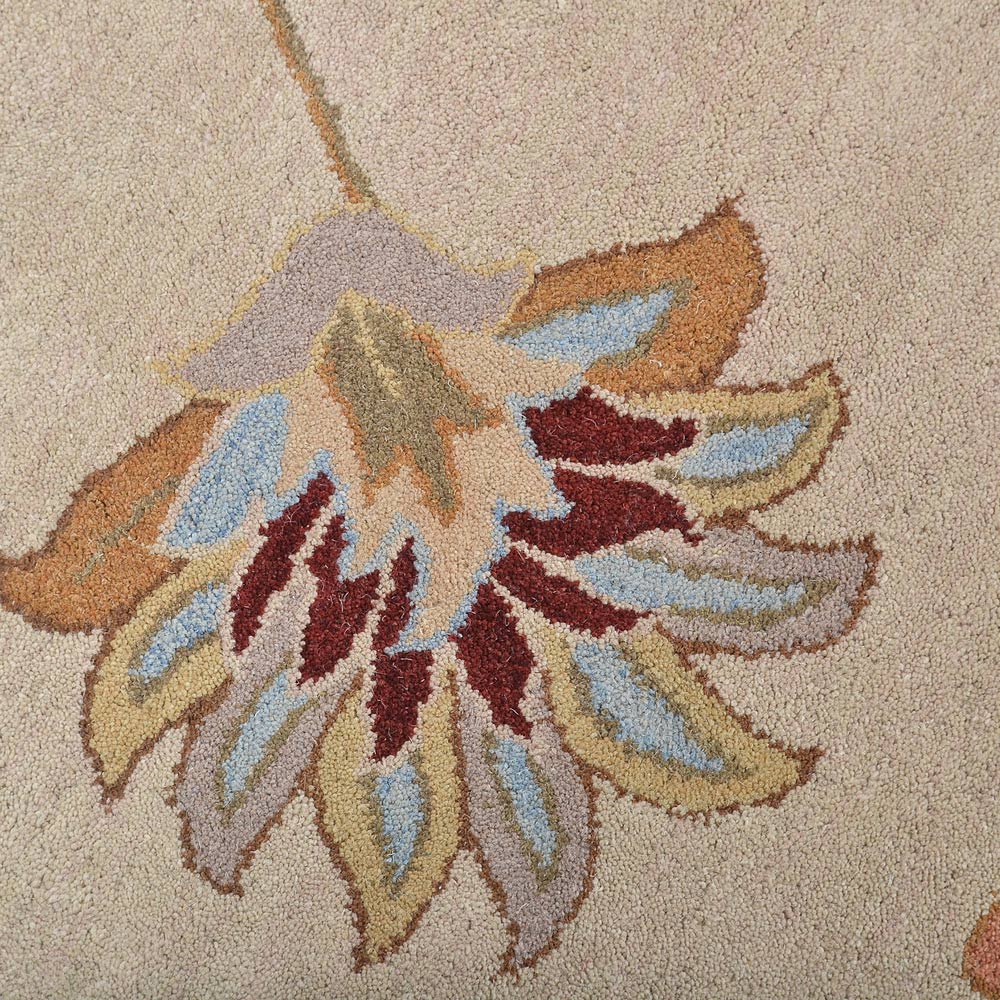 Premium Saffron Hand-Tufted Wool Rug - Soft & Durable Non-Slip Living Room Carpet for Home Decor, Bedroom, Office (5x8 ft) - Adds Warmth & Style to Any Space