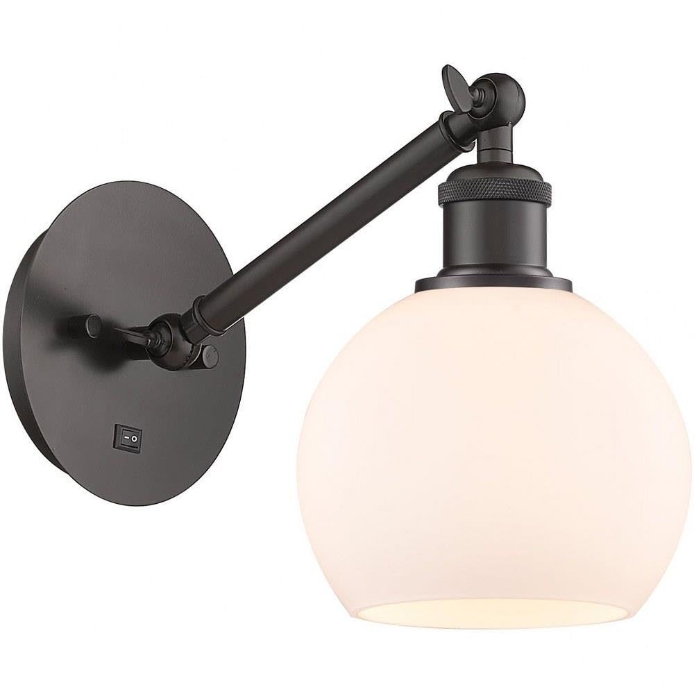 Innovations Lighting Athens - Industrial Style 1-Light Wall Sconce, 10.5