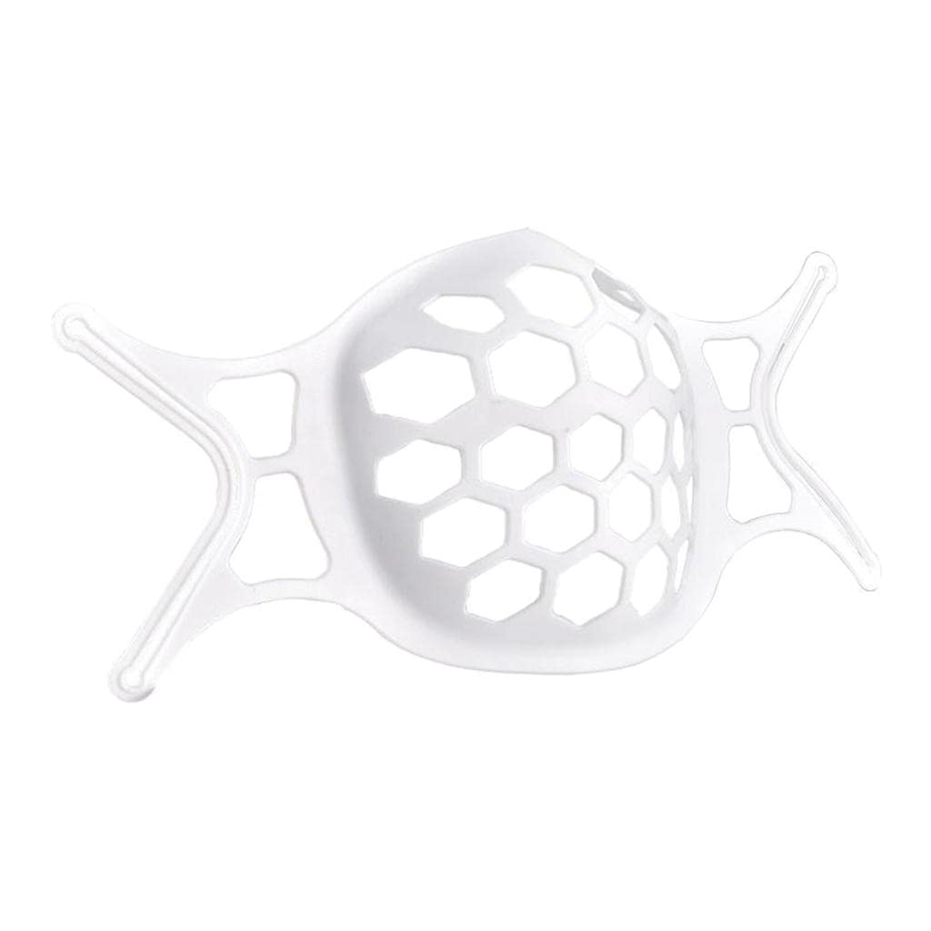 Segolike Silicone Mask Bracket Insert for DIY Cloth Face Masks - Comfortable & Breathable Inner Frame (White) - Perfect for Daily Wear, Travel & Outdoor Activities