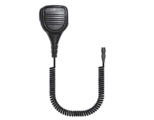 Tactical Radio Speaker Microphone - Quick Release Replacement Mic with Easy-Connect Adapters for Headphones (EP2105QR) - Ideal for Police Surveillance, Security Operations & Outdoor Adventures