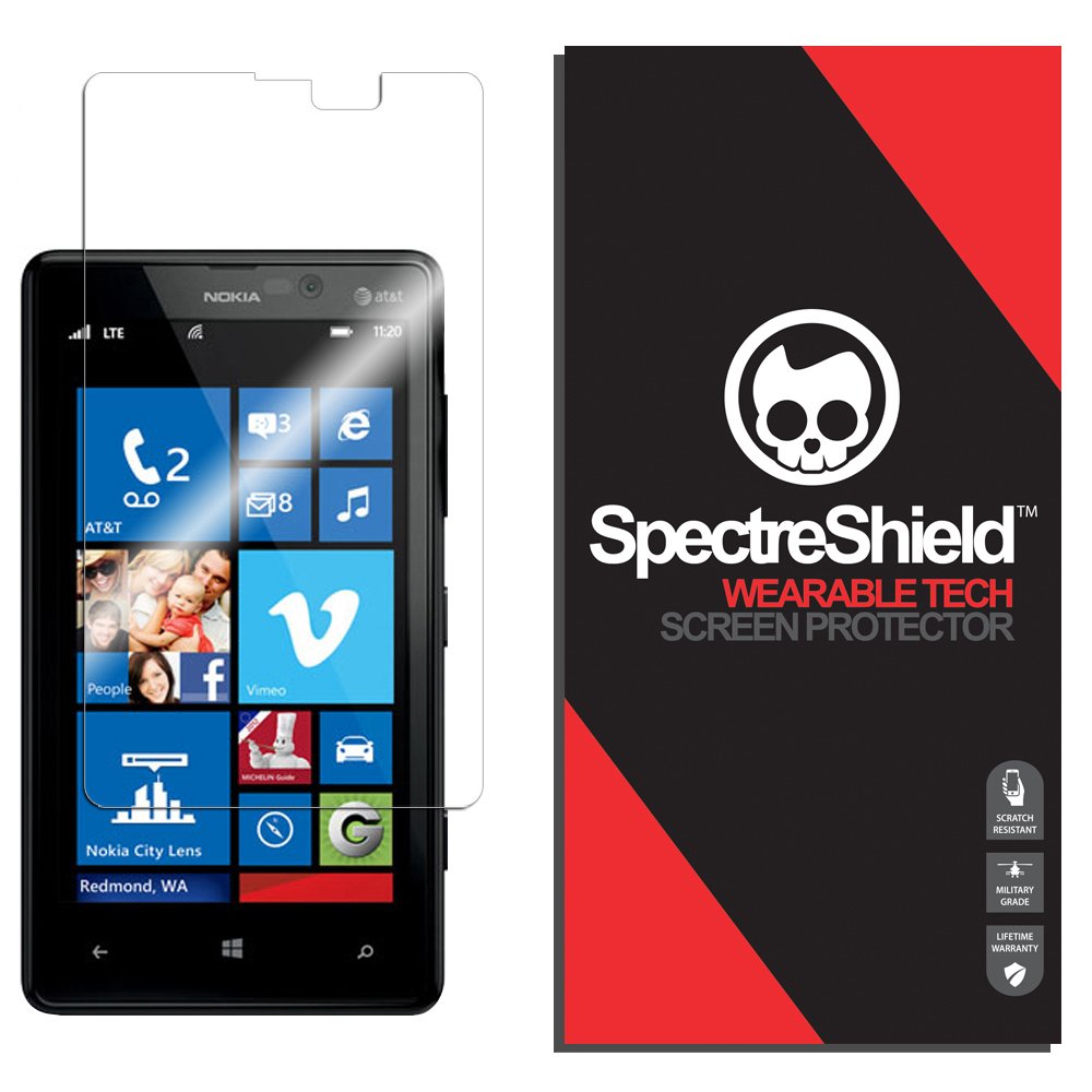 Spectre Shield Screen Protector for Nokia Lumia 820 - Case Friendly, Flexible TPU Film with Full Coverage - Clear HD Protection for Everyday Use & Outdoor Activities