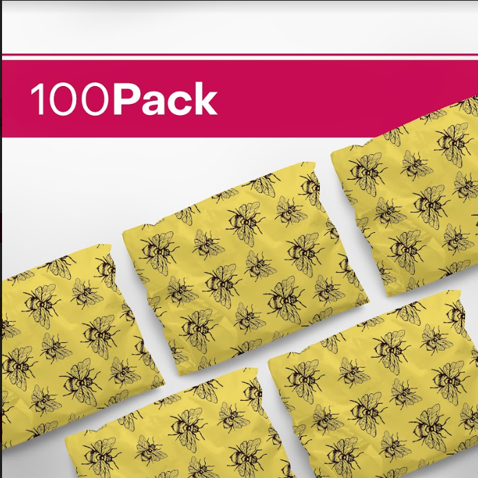 10x13 Bees Polymailers - Eco-Friendly Shipping Envelopes for E-Commerce, Small Business & Online Sellers | Perfect for Mailing Documents, Clothing & Lightweight Packages