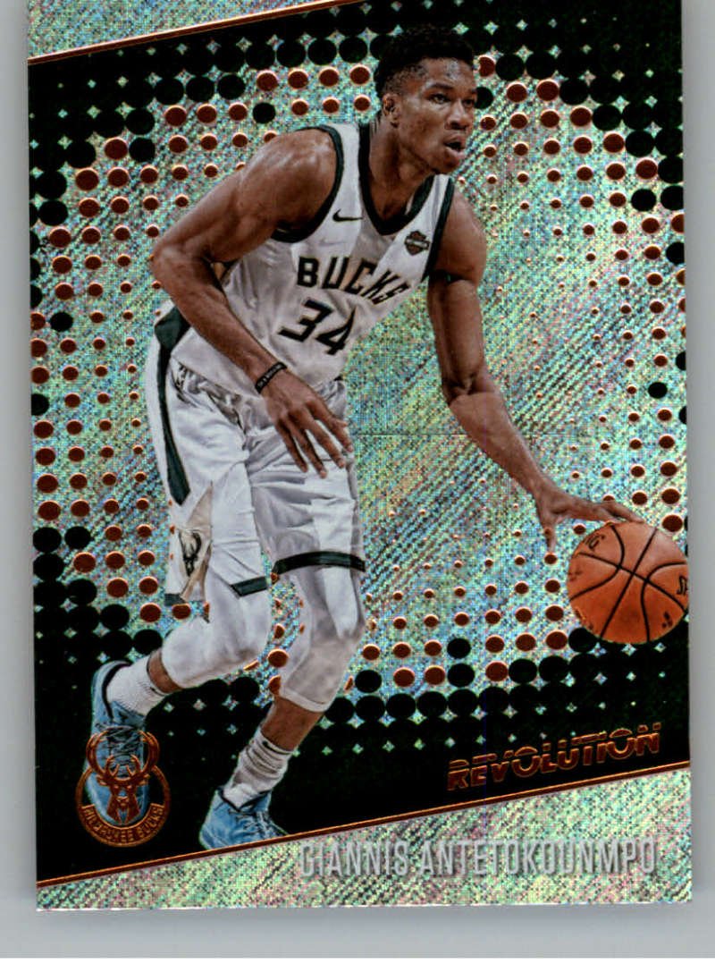 2017-18 Panini Revolution #76 Giannis Antetokounmpo Milwaukee Bucks NBA Basketball Trading Card - Perfect for Collectors, Fans & Sports Memorabilia Enthusiasts