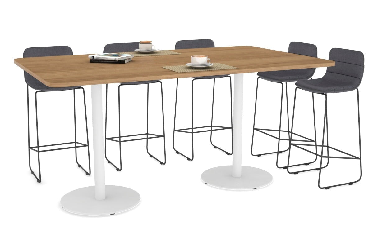 Premium Sapphire Disc Base Counter Table with Rounded Corners - 70.9