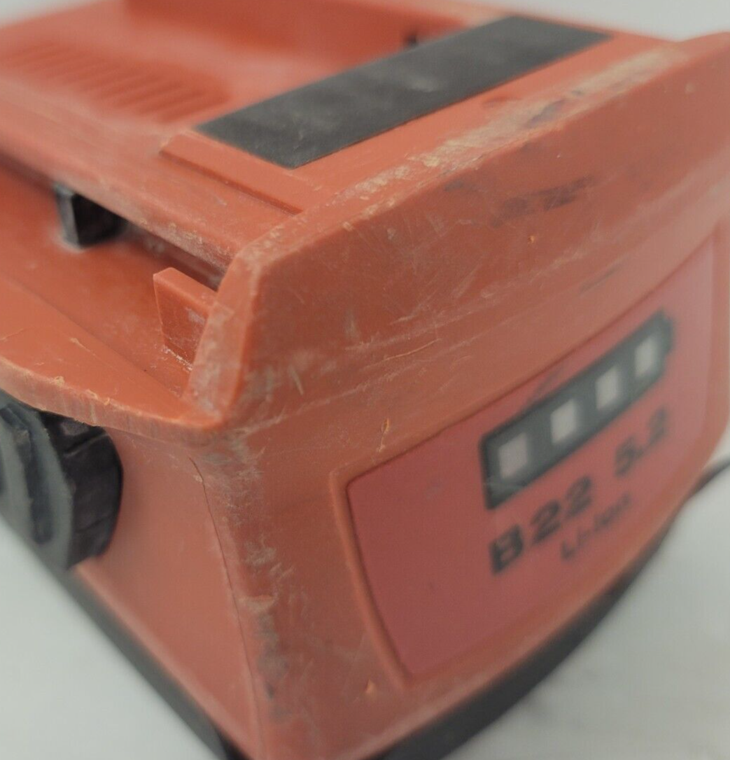 Hilti B22/5.2 Cordless Power Tool Battery - 22V 5.2Ah Lithium-Ion Replacement Battery for Hilti Tools - Perfect for Construction, Drilling, and DIY Projects
