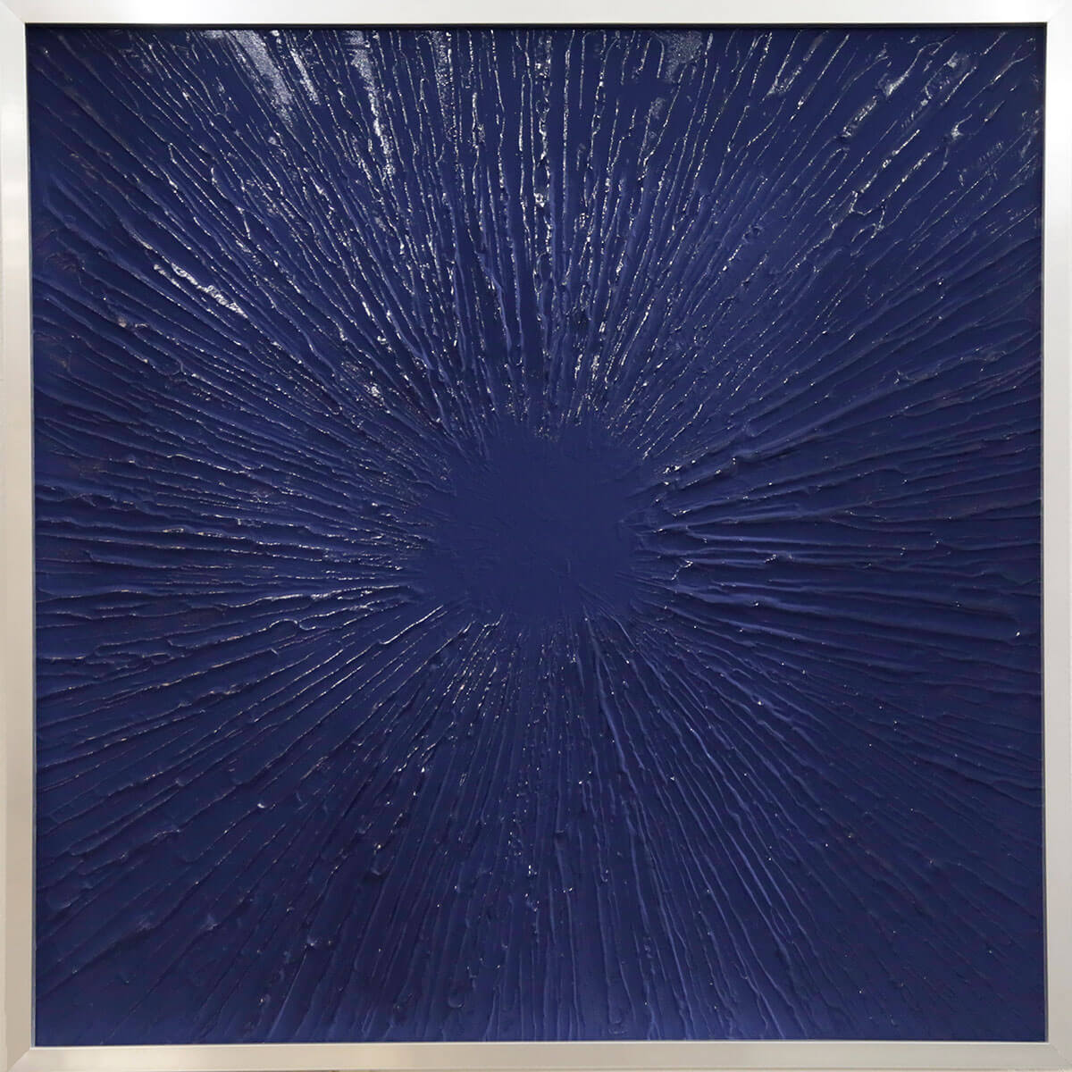 Blue Sun Metal Wall Art - Handcrafted Modern Home Decor for Living Room, Bedroom & Office - Unique Metal Artwork for Indoor & Outdoor Spaces