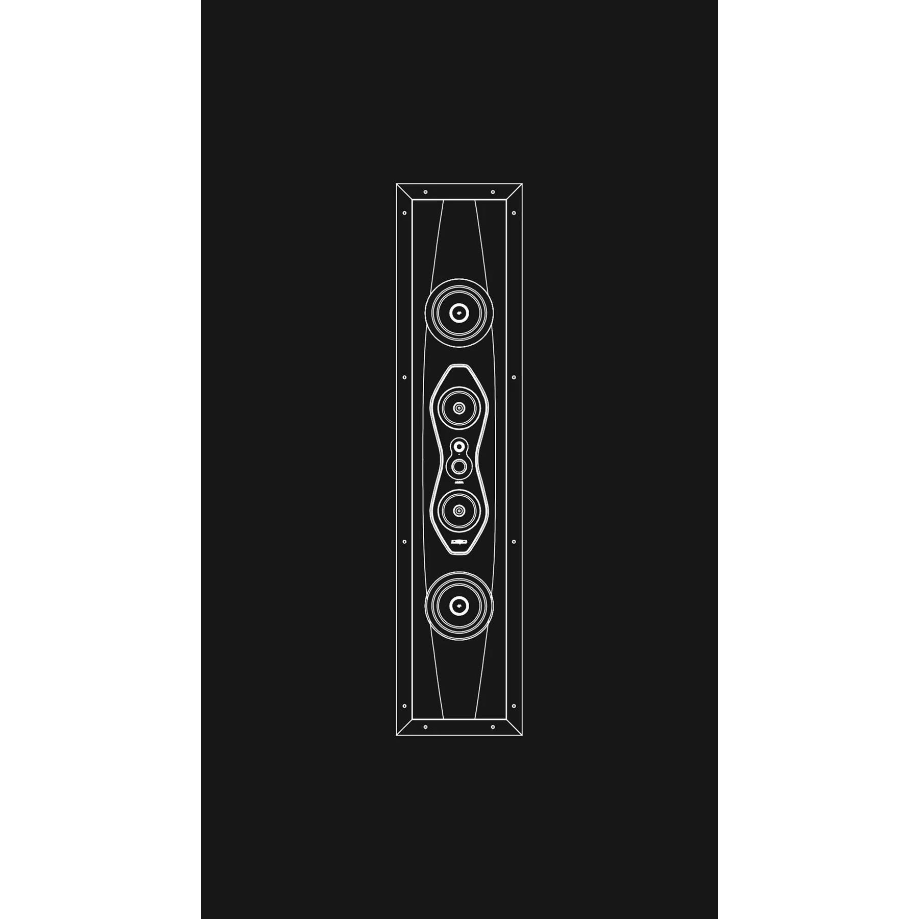 Sonus faber Arena 30 4-Way In-Wall Speaker - Premium Home Theater & Surround Sound System for Living Room, Bedroom, and Office Audio Installation