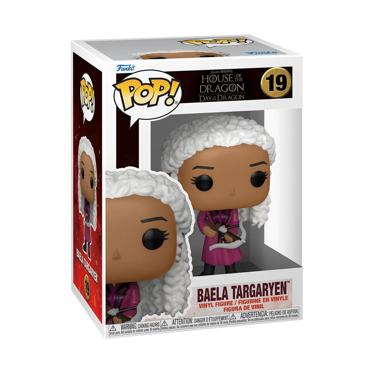 House of the Dragon Baela Targaryen with Crossbow Funko Pop! Vinyl Figure #19 - Collectible Game of Thrones Merchandise for Display & Gifting