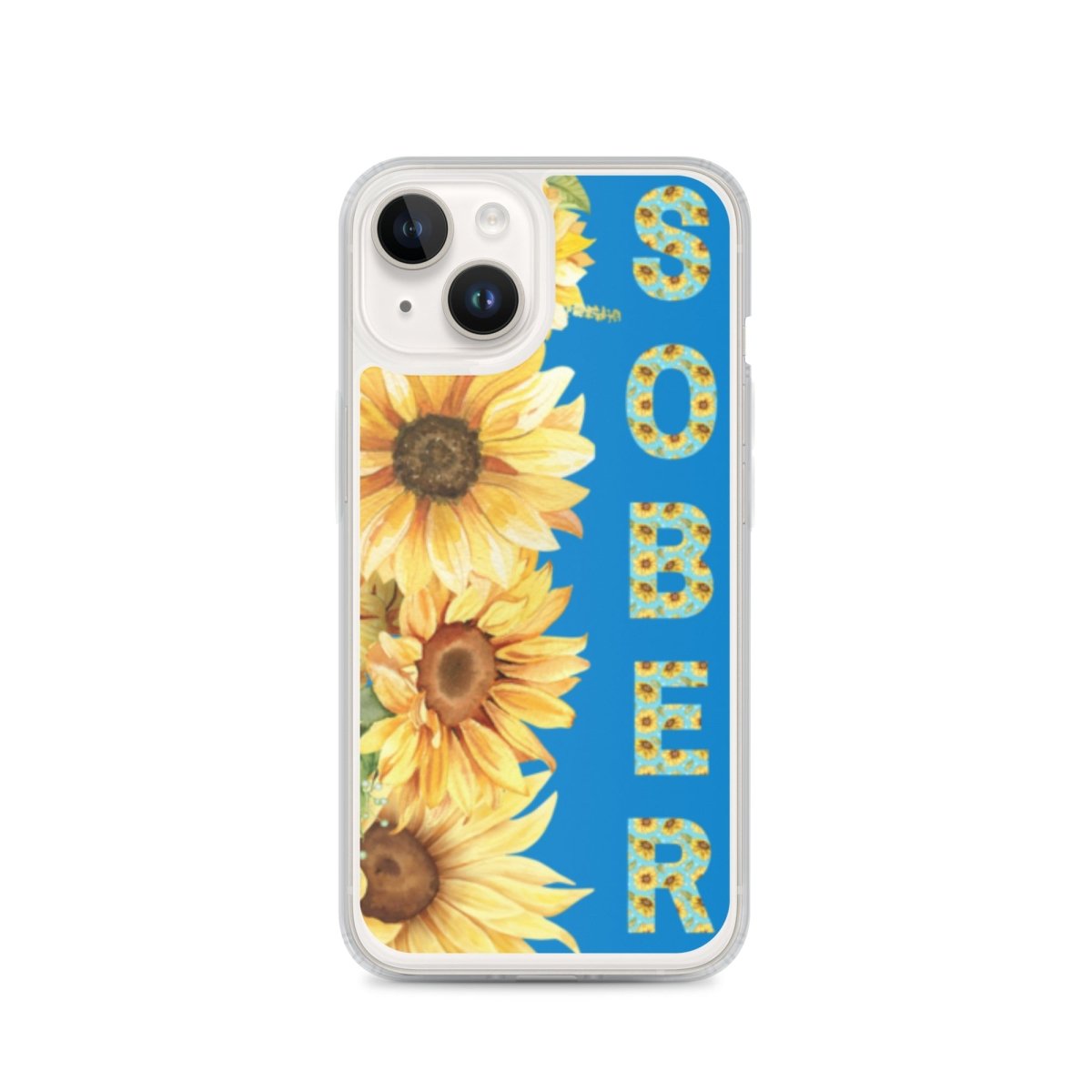 SOBER Sunflower iPhone Case with MagSafe® - Elegant Chinoiserie Floral Design for iPhone 13/14/15 Pro Max - Perfect for Everyday Use, Gift Giving & Travel Protection