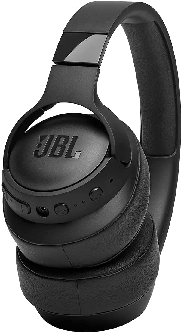 JBL Tune 760NC Wireless Bluetooth Over-Ear Headphones with Active Noise Cancellation, Lightweight Foldable Design - Bulk Packaging (Renewed, Black) - Perfect for Travel, Commuting & Office Use