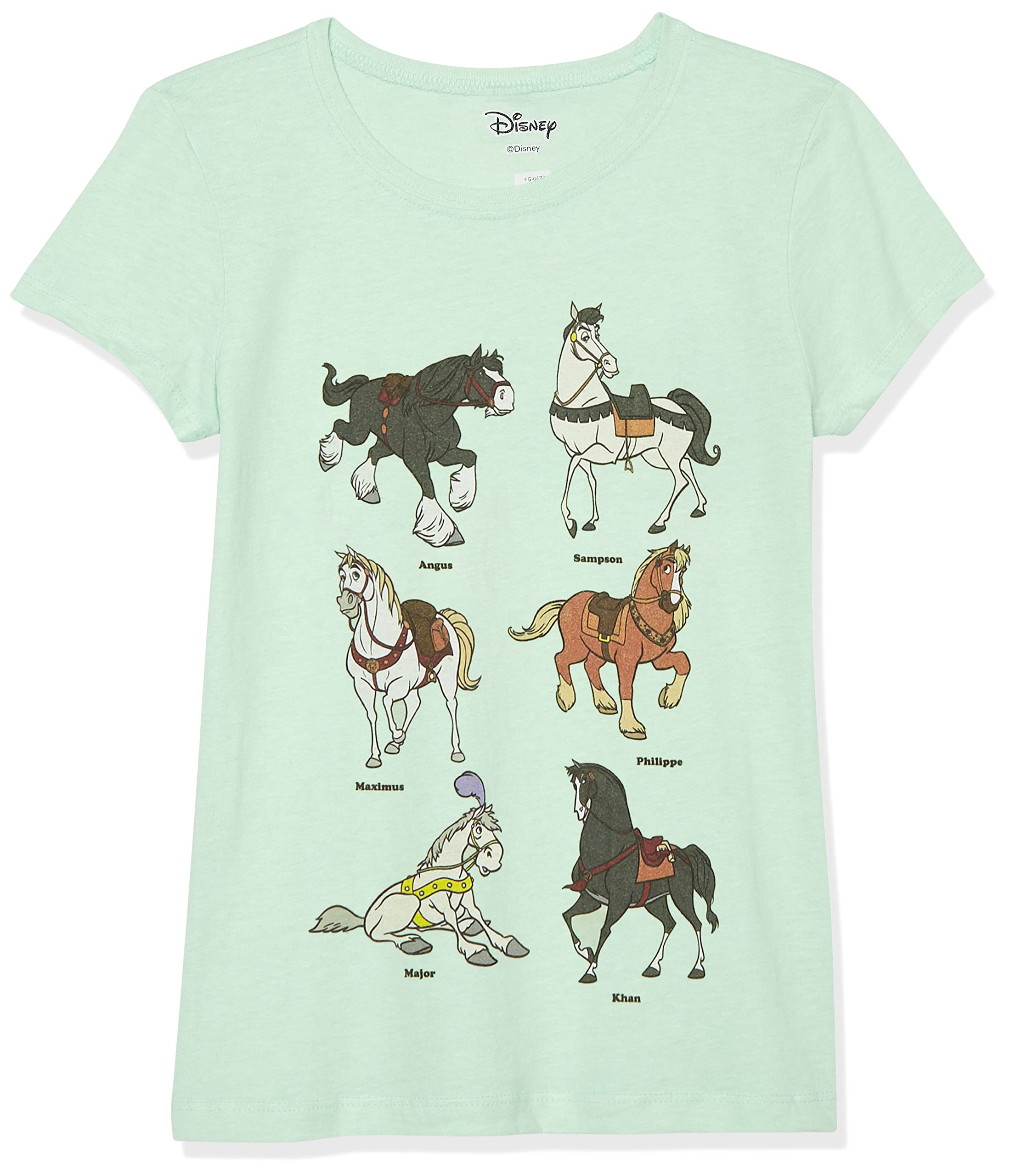 Disney Princess Girls' Horse Graphic T-Shirt - Cute & Comfortable Cotton Top for Kids - Perfect for Playdates, Birthday Parties & Everyday Wear