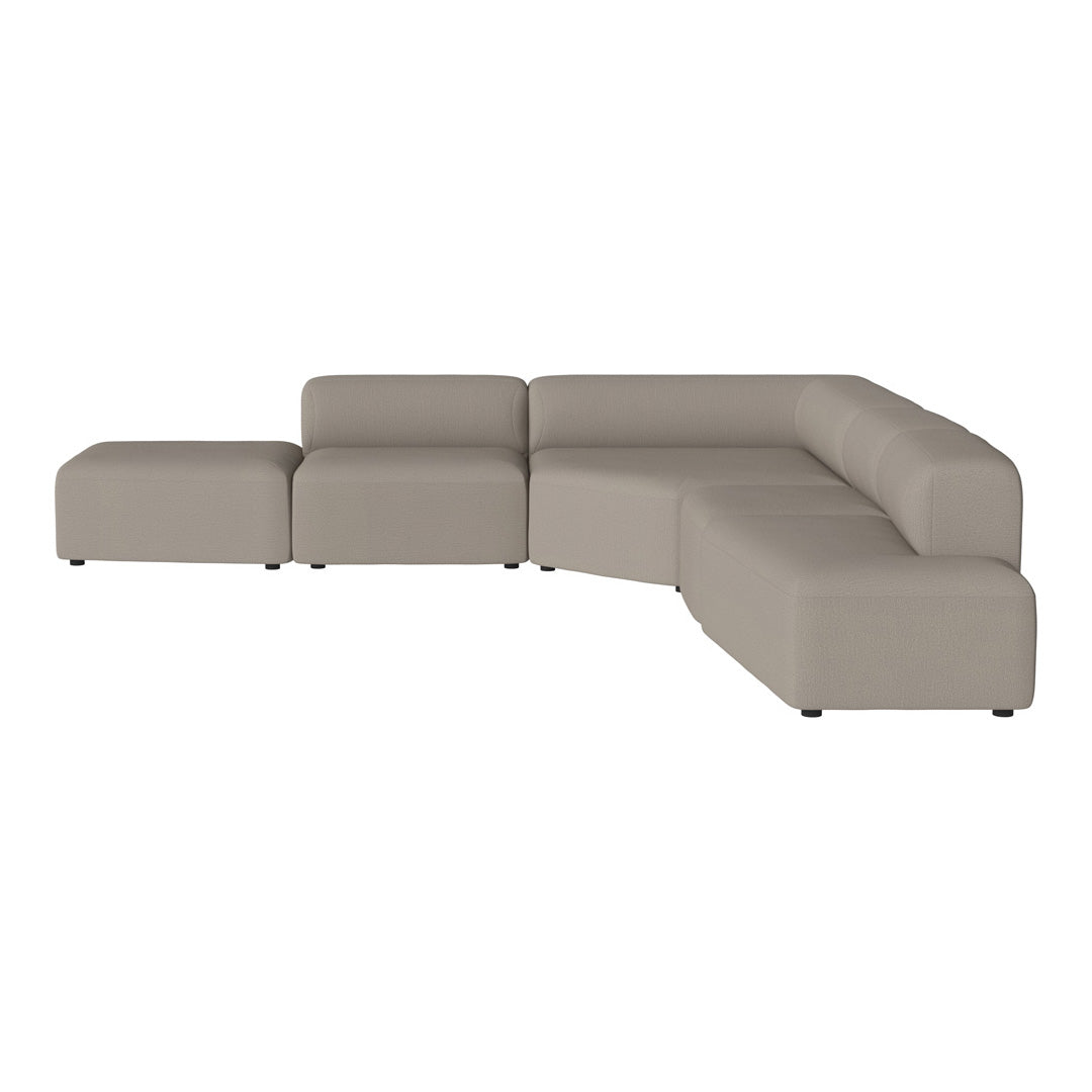 Modern L-Shaped Angle Corner Sofa with Open End & Chaise Lounge - Perfect for Small Spaces, Living Room, Apartment & Home Theater Seating