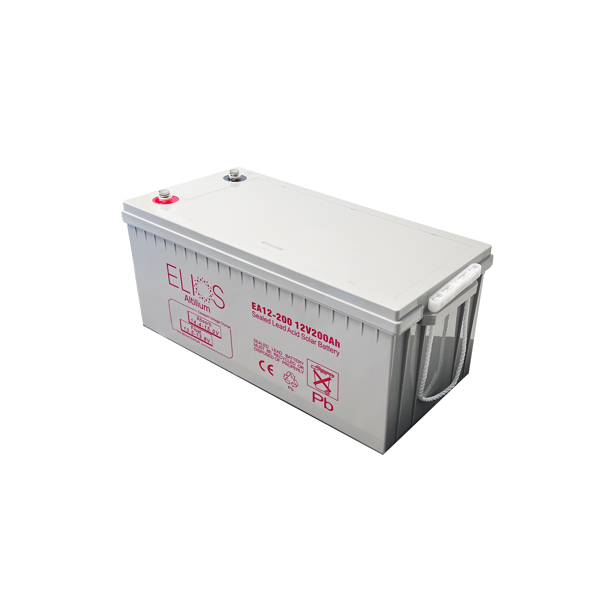 Elios Altilium EA12 200 Sealed Rechargeable AGM Lead Acid Battery 12V 200Ah - Perfect for Solar Power Systems, RV, Marine, and Off-Grid Applications