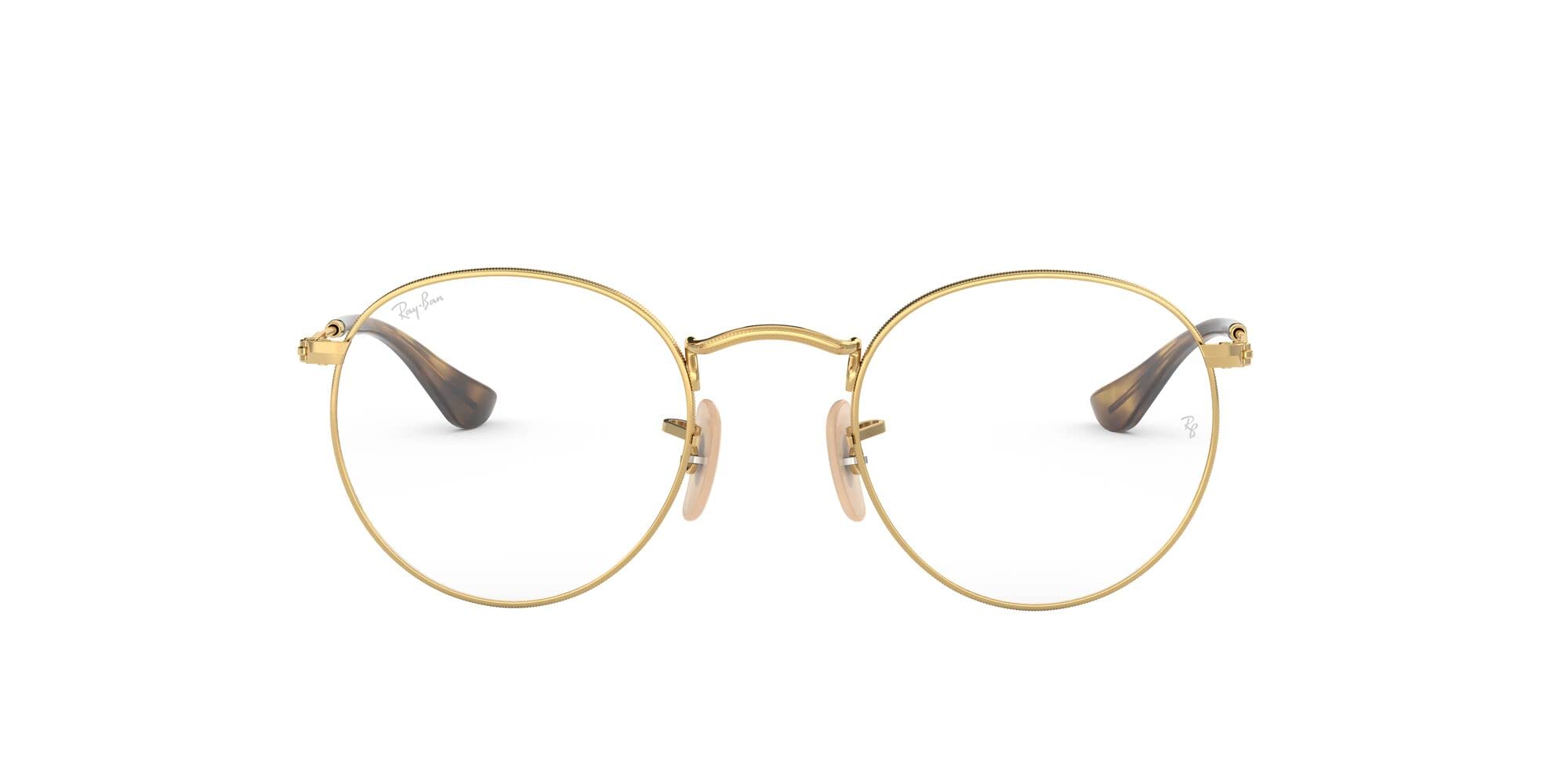 Ray-Ban RX3447V Round Metal Prescription Eyeglass Frames - Classic Retro Style for Men & Women - Perfect for Reading, Driving & Daily Wear