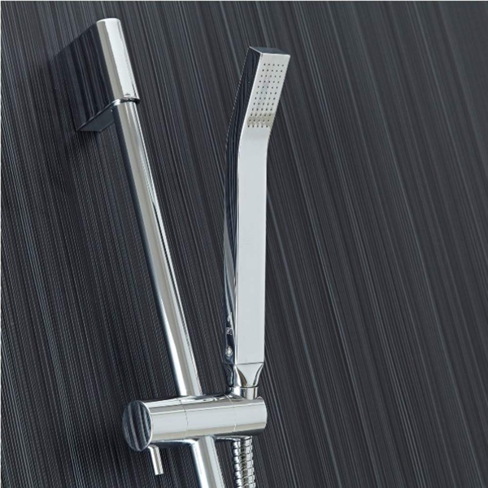 Luxury 4 Jetted Body Massage Shower System with Rainfall Shower Head & Handheld Shower - Adjustable Stainless Steel Shower Set with 5-Year Warranty (20