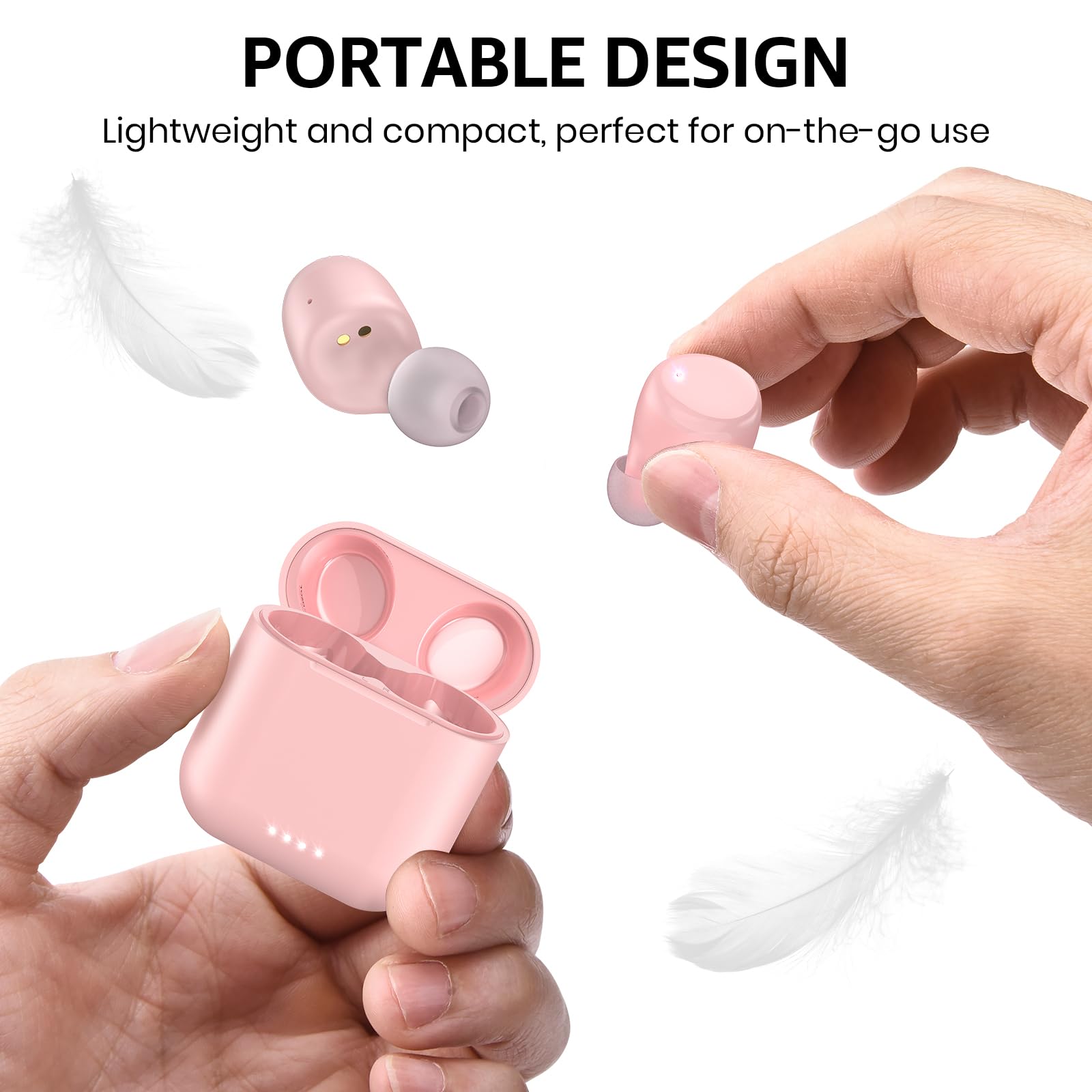 TOZO T6 Wireless Earbuds Bluetooth 5.3 Headphones - 50Hrs Playtime, IPX8 Waterproof, Wireless Charging Case, APP EQ Customizable - Perfect for Gym, Running, Travel & Work (New Upgraded Version)
