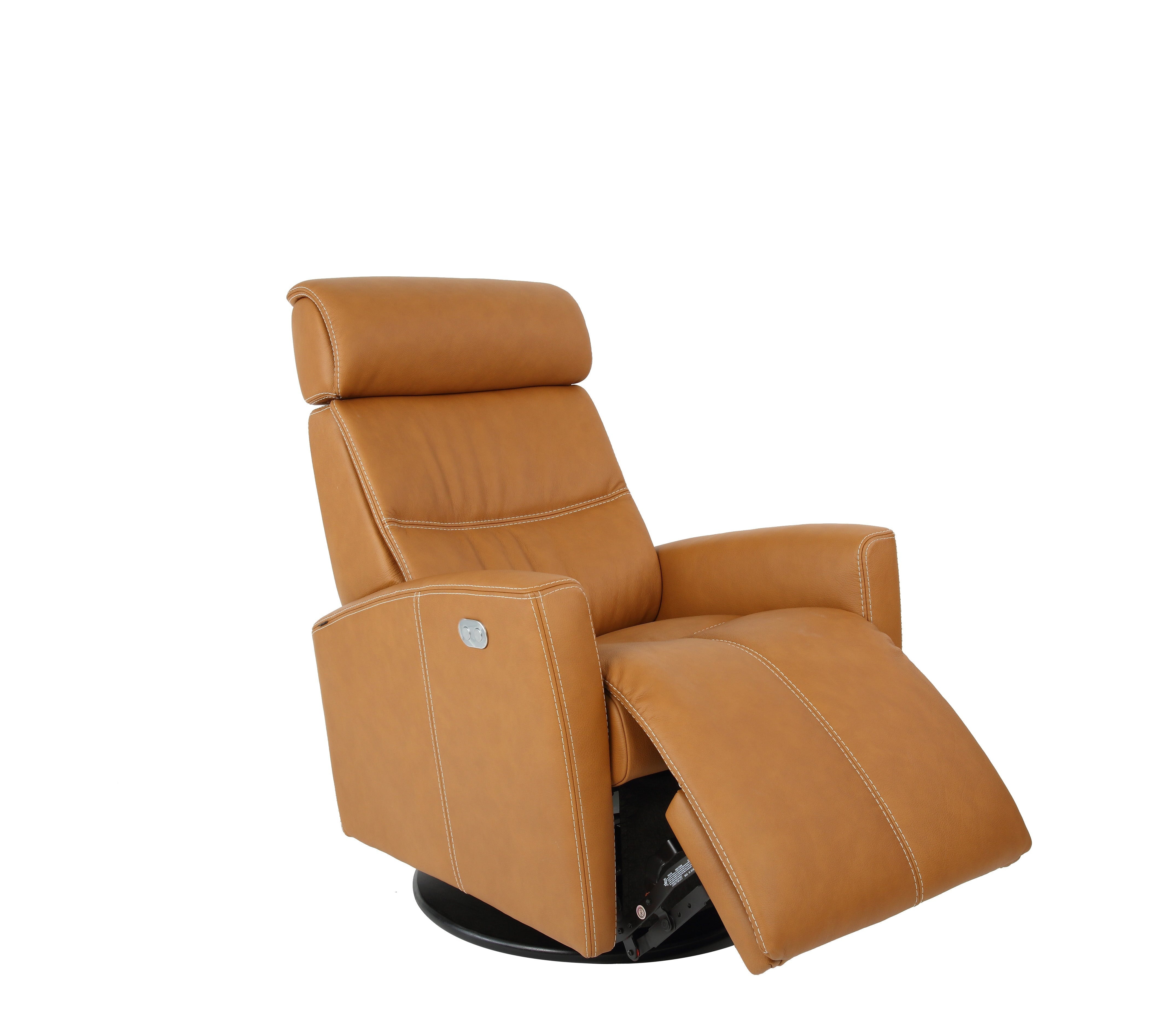 Premium Fjords Milan Recliner Chair - Modern Comfort for Living Room, Home Theater & Office - Ergonomic Leather Lounge Chair with Adjustable Backrest