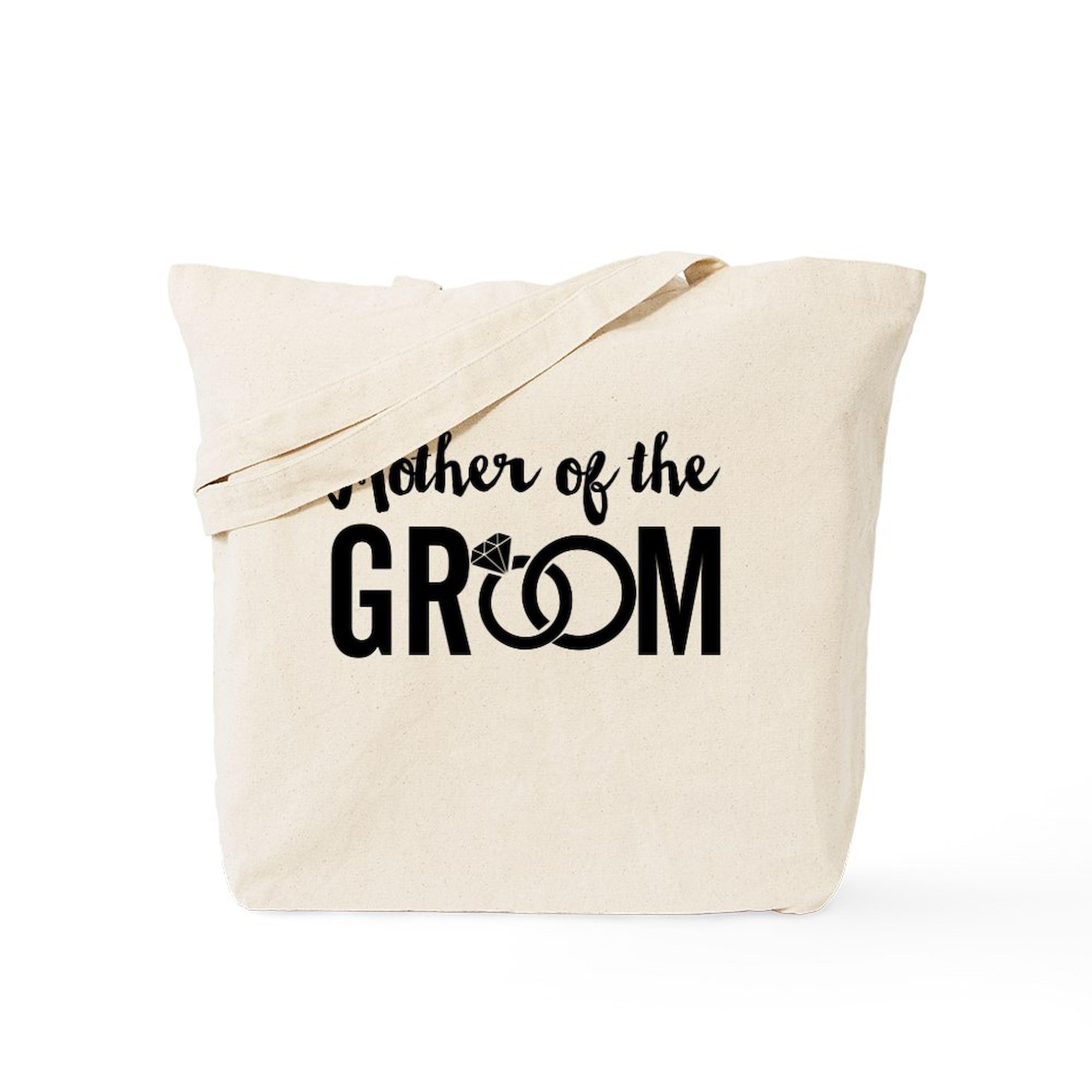 Natural Canvas Tote Bag for Mother of the Groom - Reusable Shopping Bag & Wedding Gift - Perfect for Bridal Showers, Rehearsal Dinners & Beach Weddings