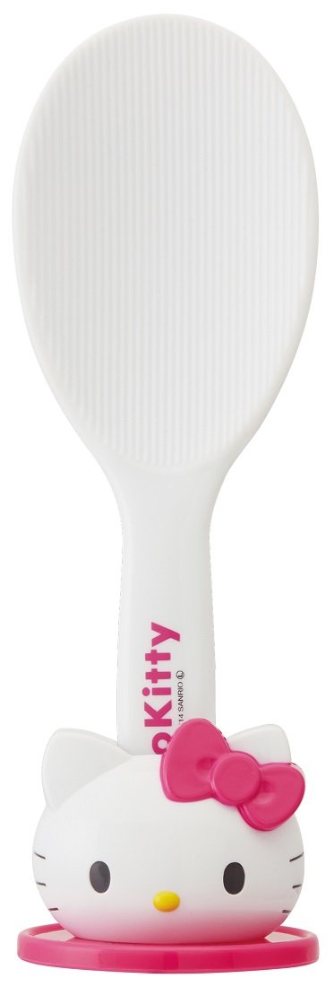 Sanrio Hello Kitty SMJ2 Skater Rice Spoon Case with Stand - Cute Kawaii Kitchen Accessory for Bento Box, Lunch Box & Home Cooking