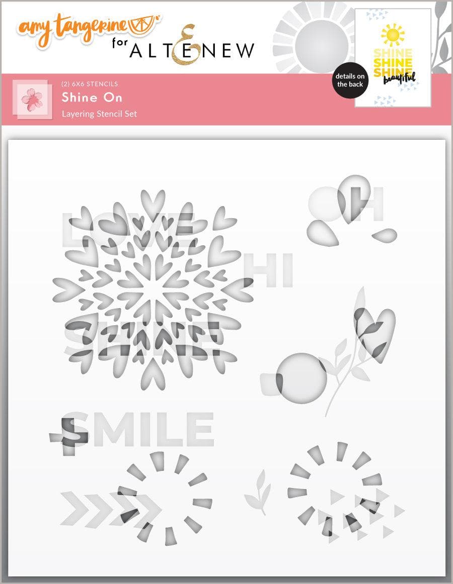 Shine On Stencil Set (2 in 1) - DIY Craft Templates for Home Decor & Scrapbooking - Perfect for Wall Art, Gift Wrapping & Party Decorations