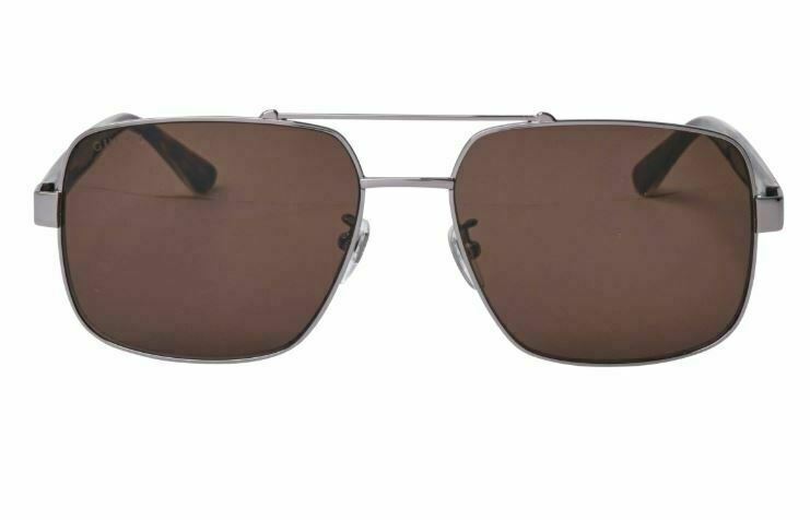 Gucci GG 0529S 002 Gray/Brown Polarized Sunglasses for Women & Men - Luxury Designer Shades for Driving, Beach & Outdoor Fashion
