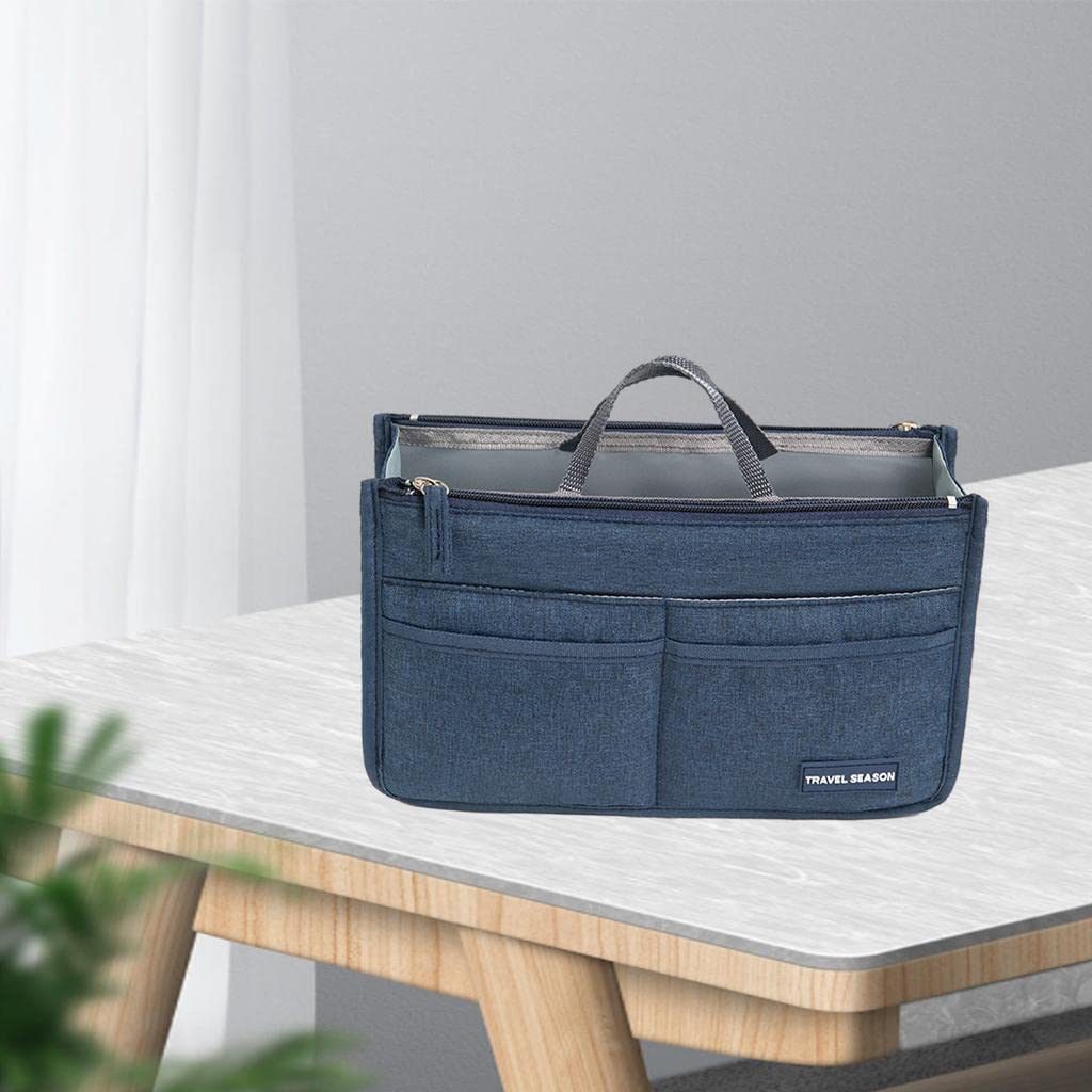 LOSA Women's Cosmetic Bag - Waterproof Makeup Organizer, Toiletry Pouch for Travel (Dark Blue) - Perfect for Gym, Beach & Daily Essentials Storage