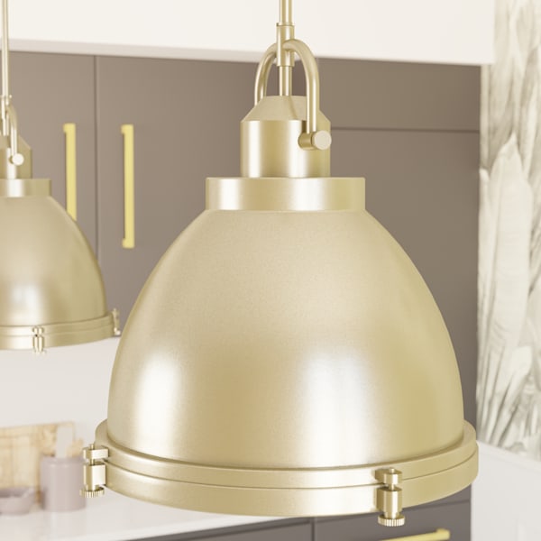 Hunter Bridgemoor 3-Light Pendant - Modern Brass & Noble Bronze Finish - Elegant Dining Room & Kitchen Island Lighting Fixture