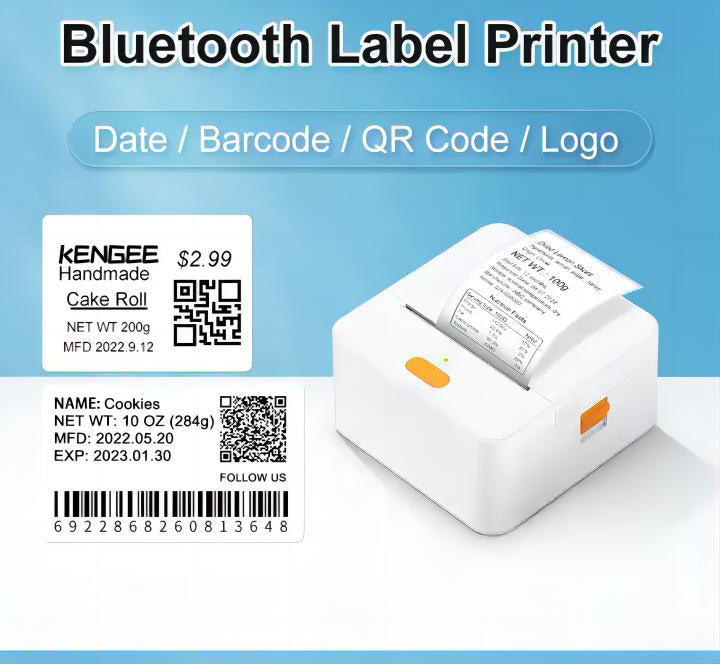 P1/P58C 57mm Thermal Printer for Receipts & Labels - High-Speed Portable Bluetooth POS Printer for Retail, Restaurant & Small Business Use