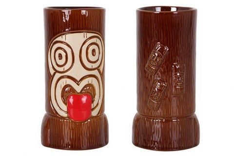 Tiki Ku 48 cl Ceramic Mug - Handcrafted Tropical Tiki Cup for Cocktails, Coffee & Tea - Perfect for Luau Parties, Beach Bars & Home Decor