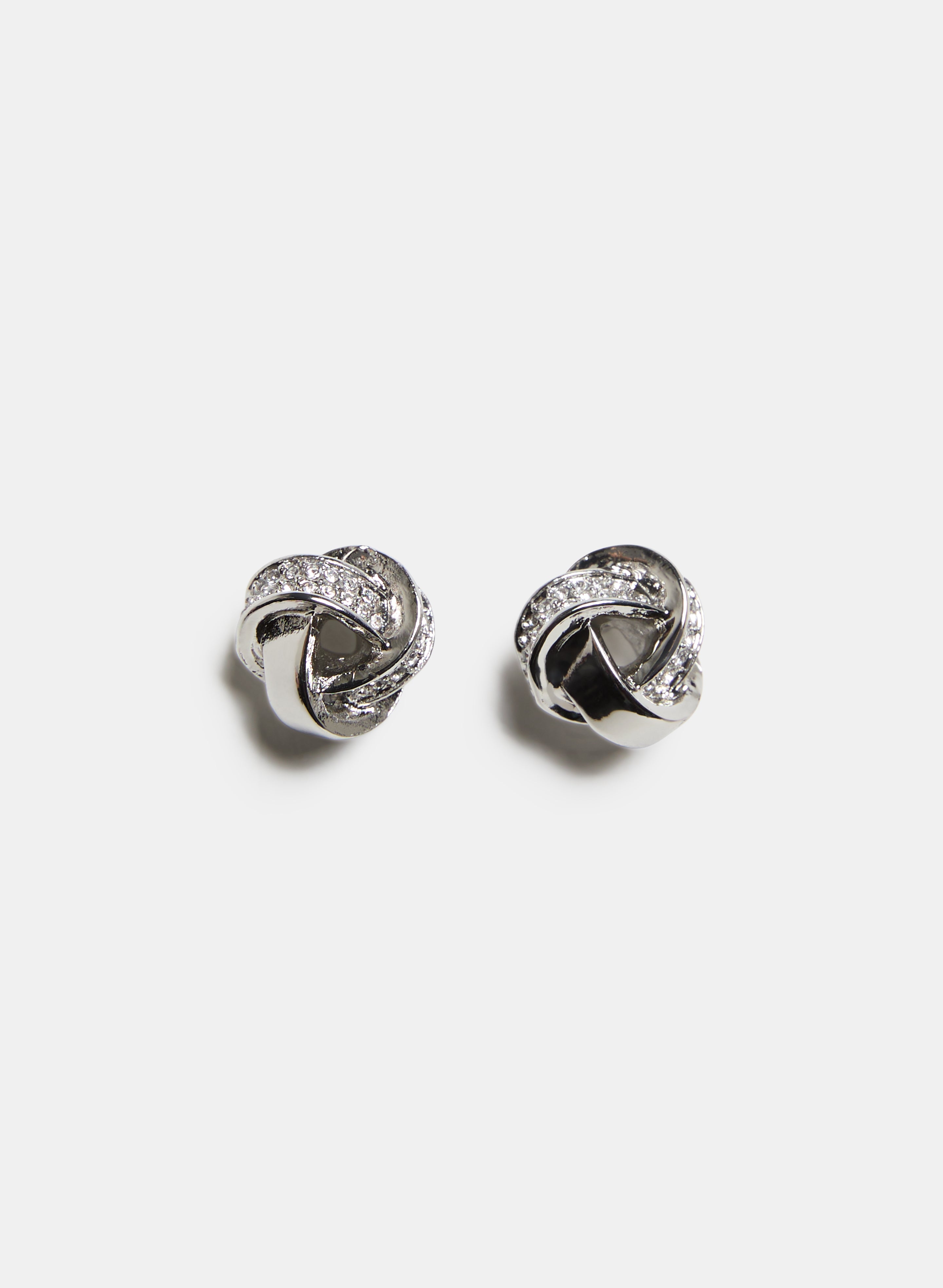 Elegant Crystal Inset Knot Earrings for Women - Boho Chic Dangle Jewelry - Perfect for Weddings, Parties & Everyday Wear