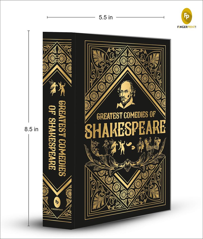 Greatest Comedies of Shakespeare - Deluxe Hardbound Collector's Edition | Classic Literature Books | Perfect for Book Lovers & Theater Enthusiasts