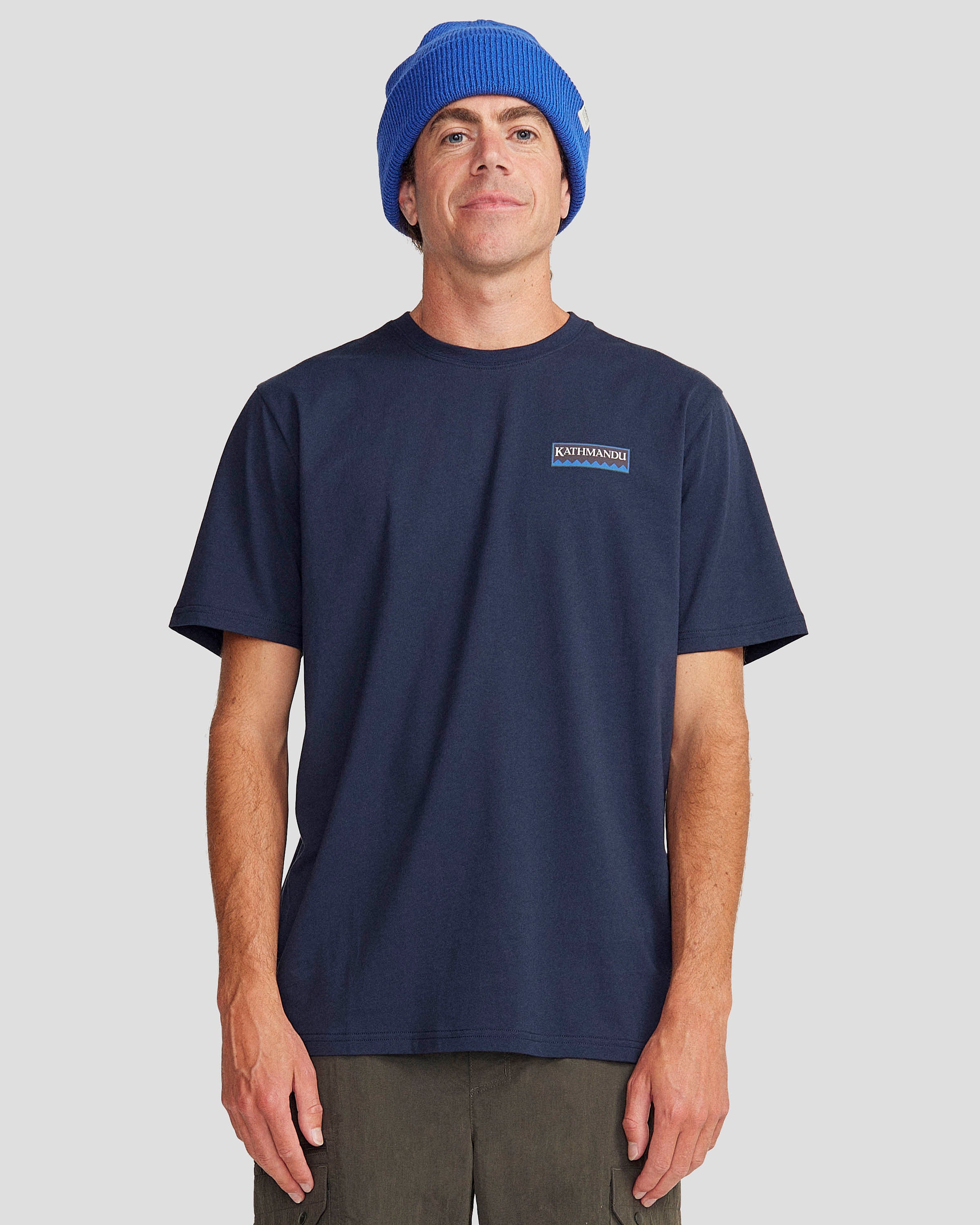 Heritage Organic Cotton T-Shirt for Men - Pure Navy | Soft, Breathable & Eco-Friendly Casual Wear for Everyday Comfort