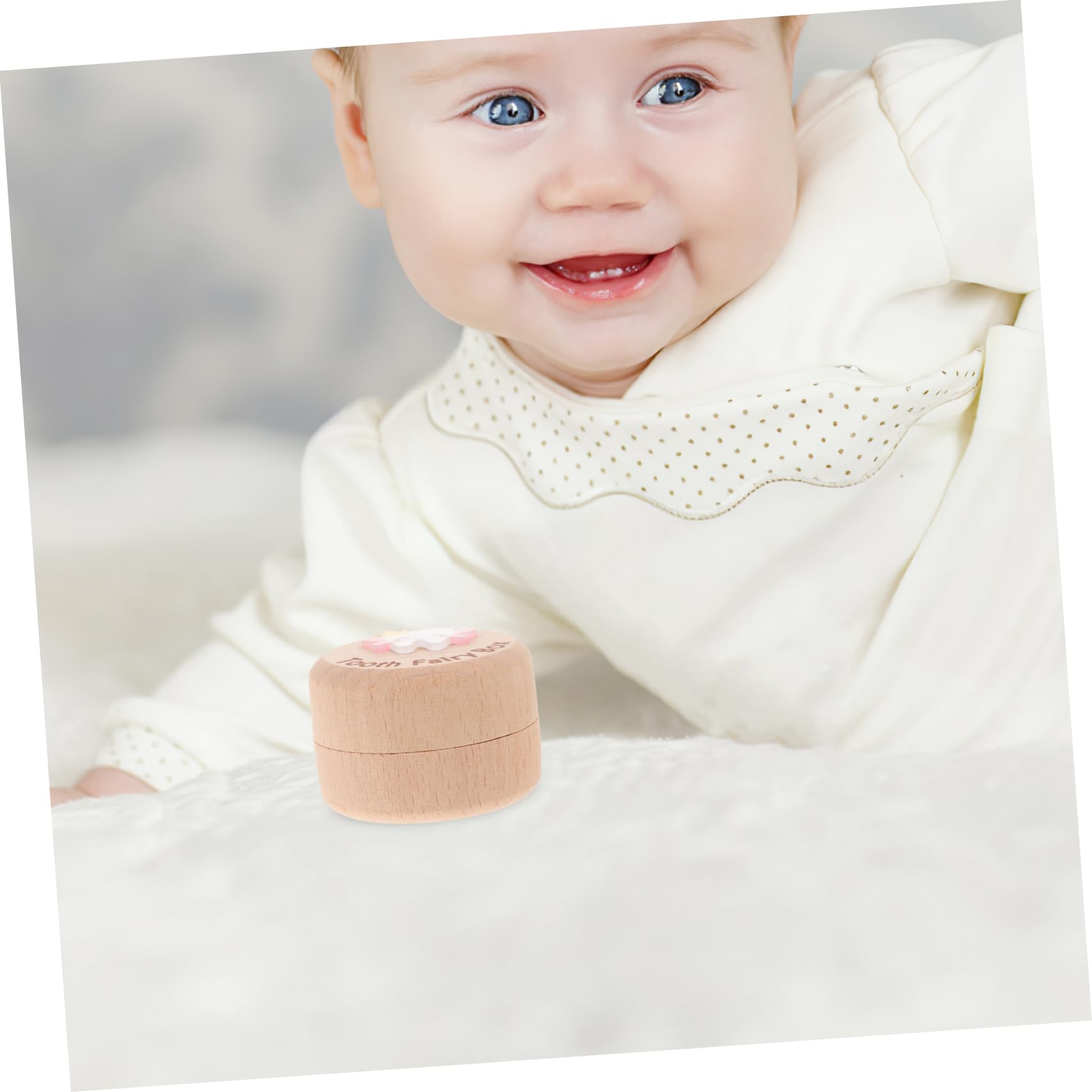 Hoement Wooden Tooth Holder Box for Kids - Organizer & Keepsake for Baby Teeth - Perfect for Tooth Fairy Gifts, Memory Box, and First Tooth Preservation