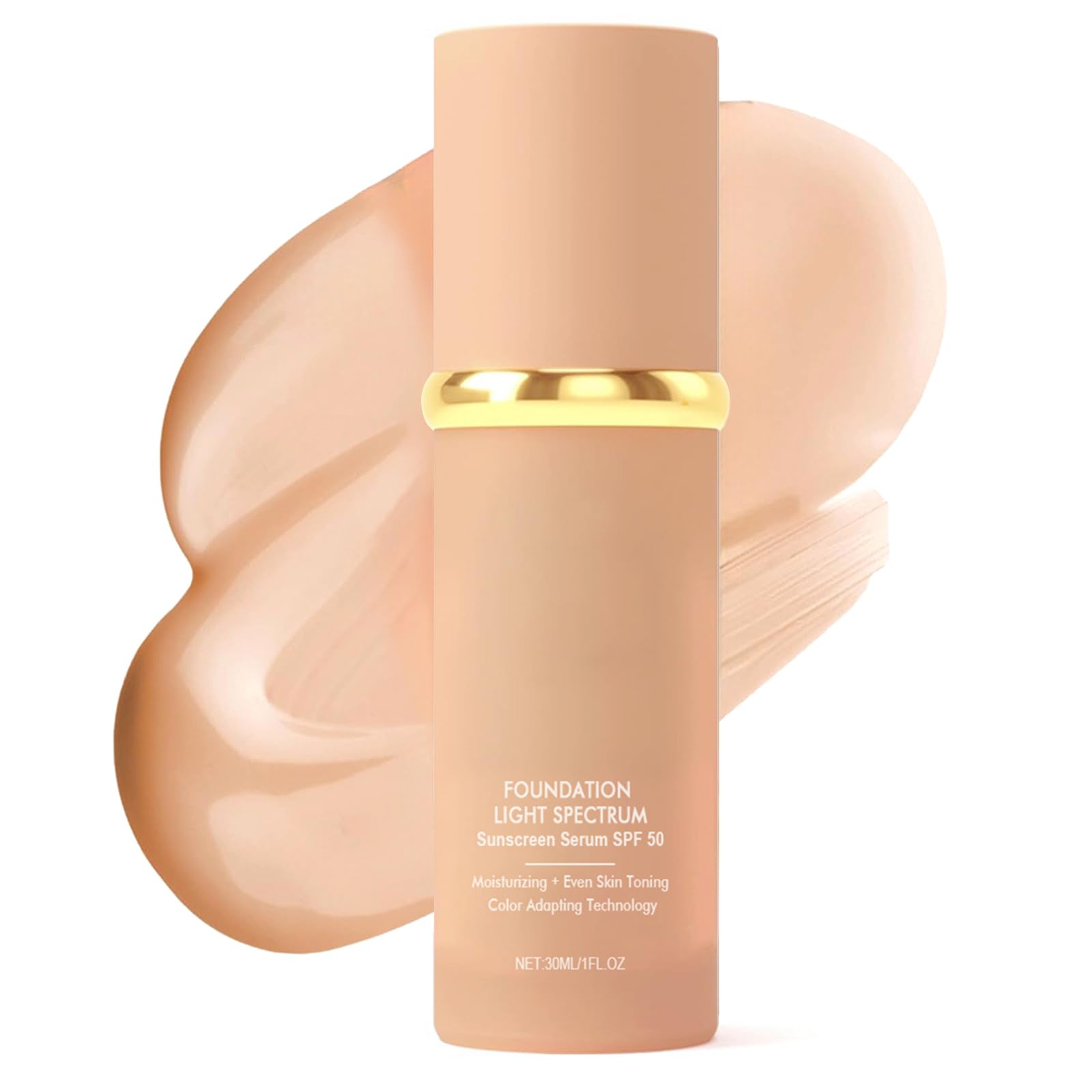 4-in-1 Temperature Changing Liquid Foundation 30g - SPF 50+ Long Lasting Waterproof High Coverage Korean Makeup with Medium Spectrum | Perfect for Daily Wear, Special Occasions & Hot Weather