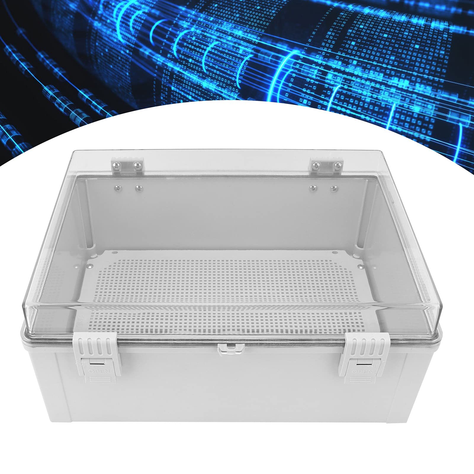 Plastic Electrical Junction Box - Wall Mount Enclosure for Electricians, Industrial Use, Distribution & Wiring Box - Ideal for Home, Office & Outdoor Electrical Installations
