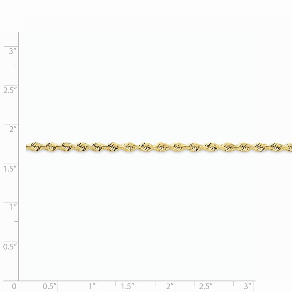 14K Yellow Gold 3.0mm Quadruple Rope Chain Necklace for Men & Women - Durable & Stylish Jewelry for Everyday Wear, Gifts & Special Occasions