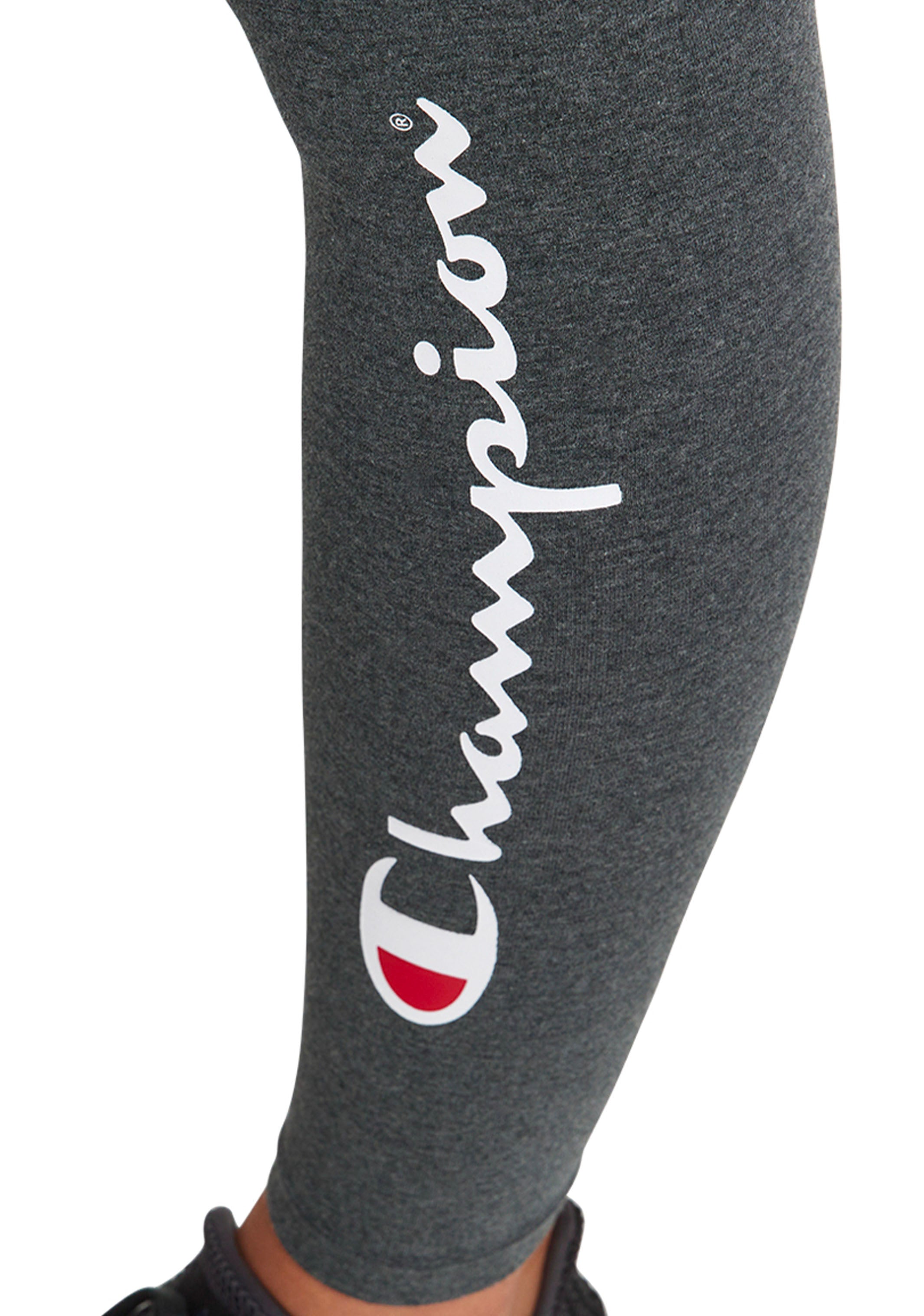 Champion Girls Script Logo Tight - Soft & Stretchy Yoga Pants for Kids, Perfect for School, Gym & Playtime