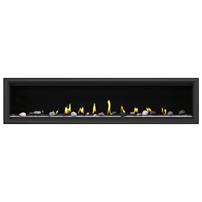Napoleon Vector 74 Linear Direct Vent Gas Fireplace - LV74N | Modern Home Heating Solution for Living Rooms & Patios