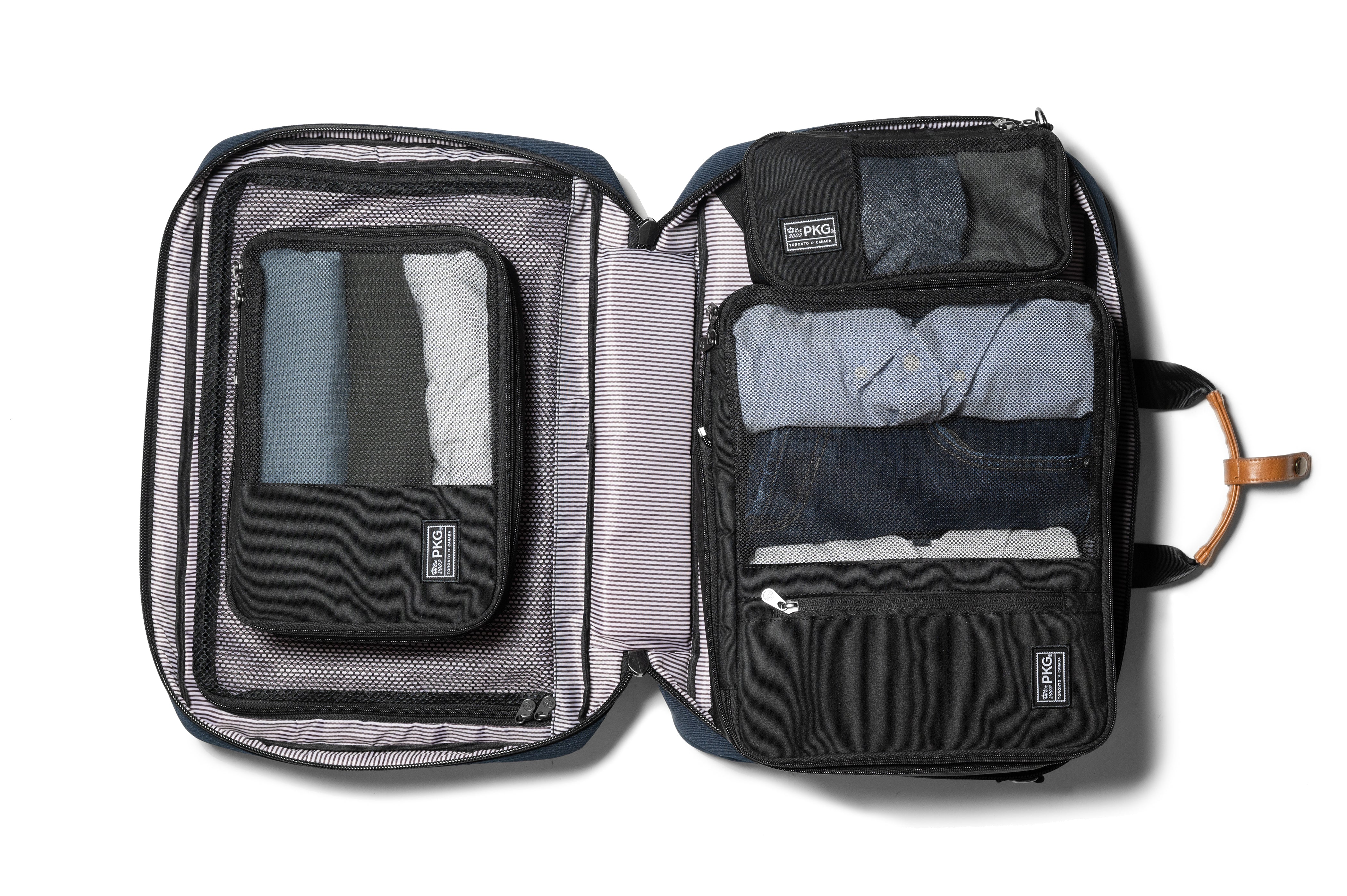 PKG UNION Compression Packing Cubes 3-Piece Set - Space Saving Travel Organizers for Suitcases & Backpacks | Perfect for Business Trips, Vacations & Weekend Getaways